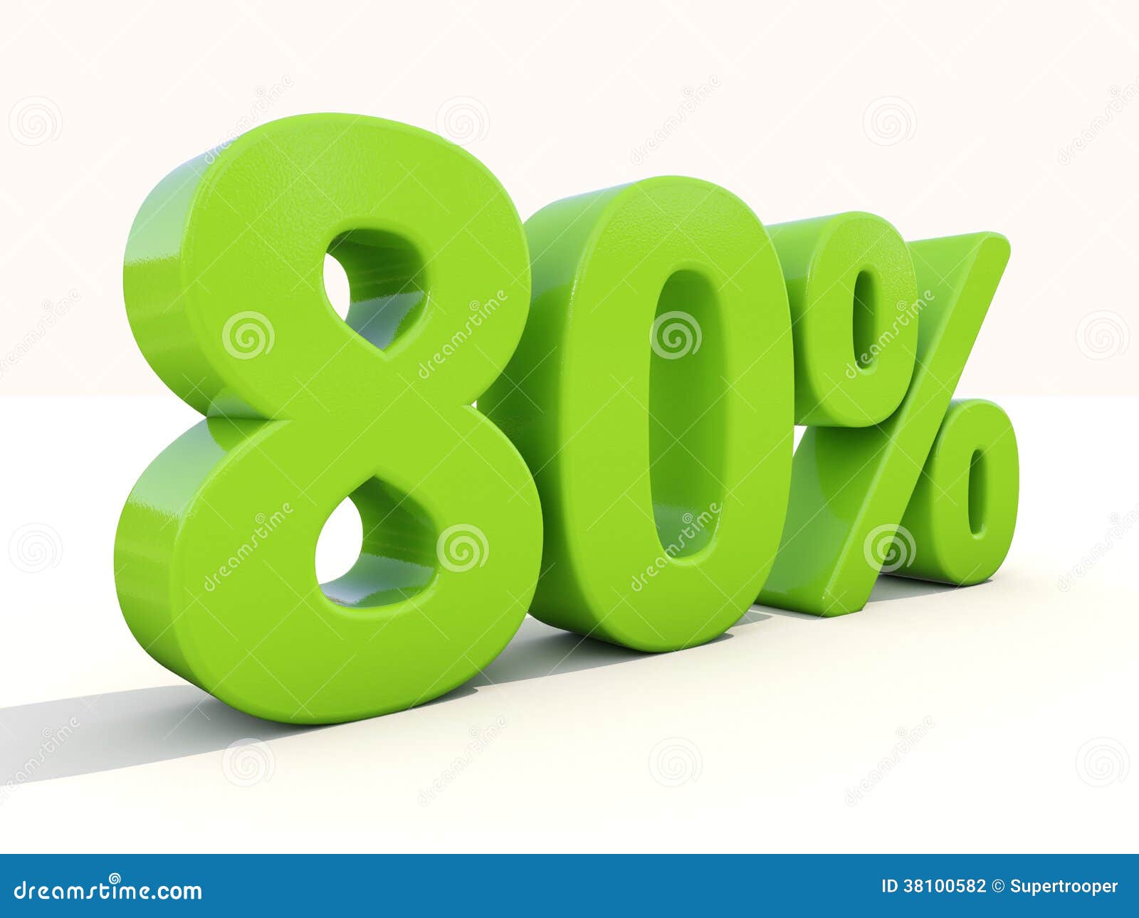 80 Percentage Rate Icon on a White Background Stock Photo - Image of  numbers, rate: 38100582