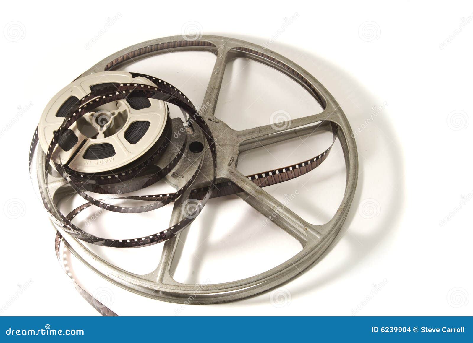 8mm Movie Film and reels stock photo. Image of reel, white - 6239904