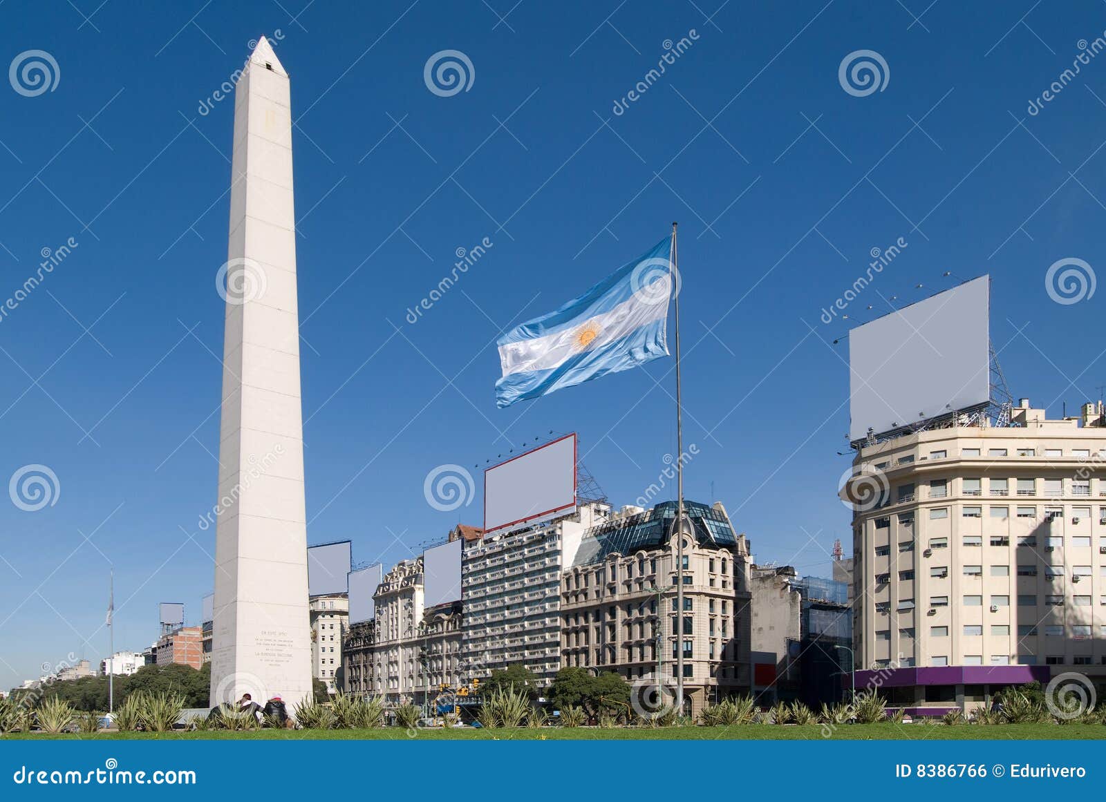 9 de julio avenue and the obelisk, buenos aires