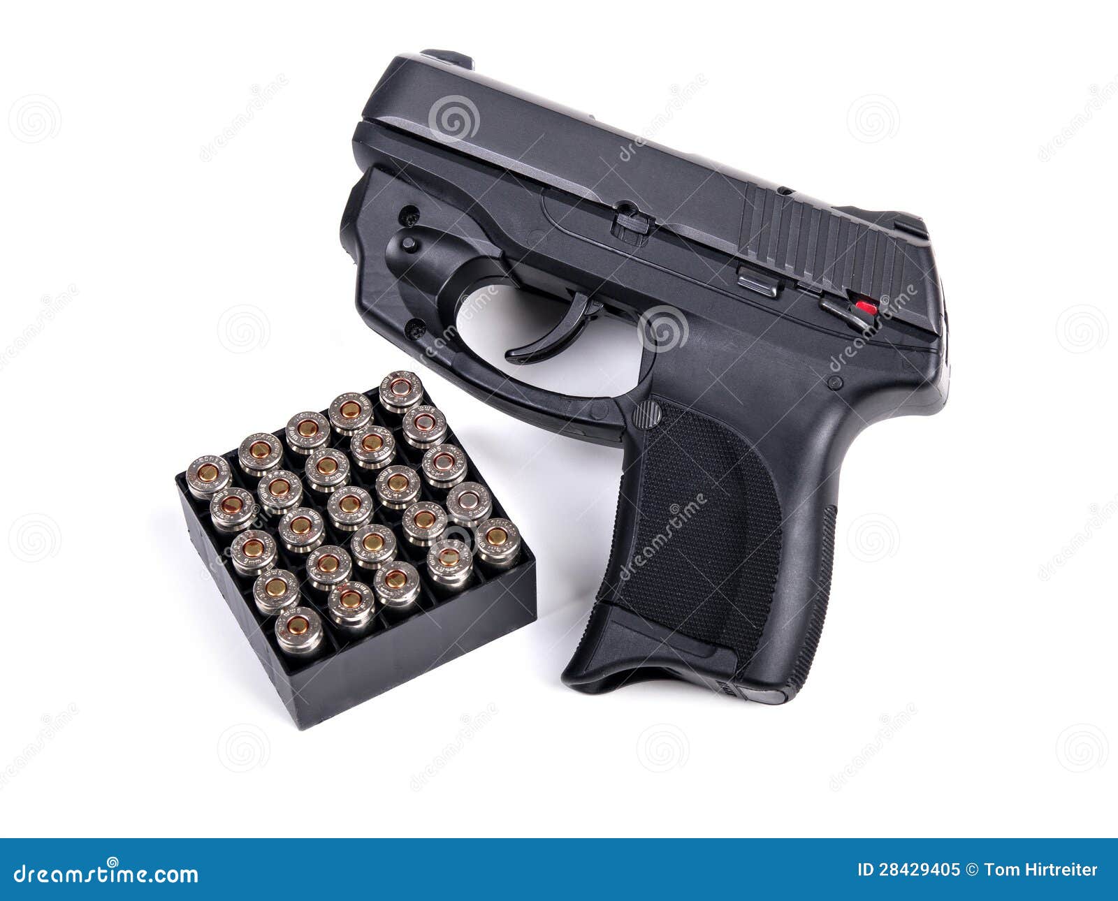 9mm Handgun & Ammo stock image. Image of modern, service 28429405