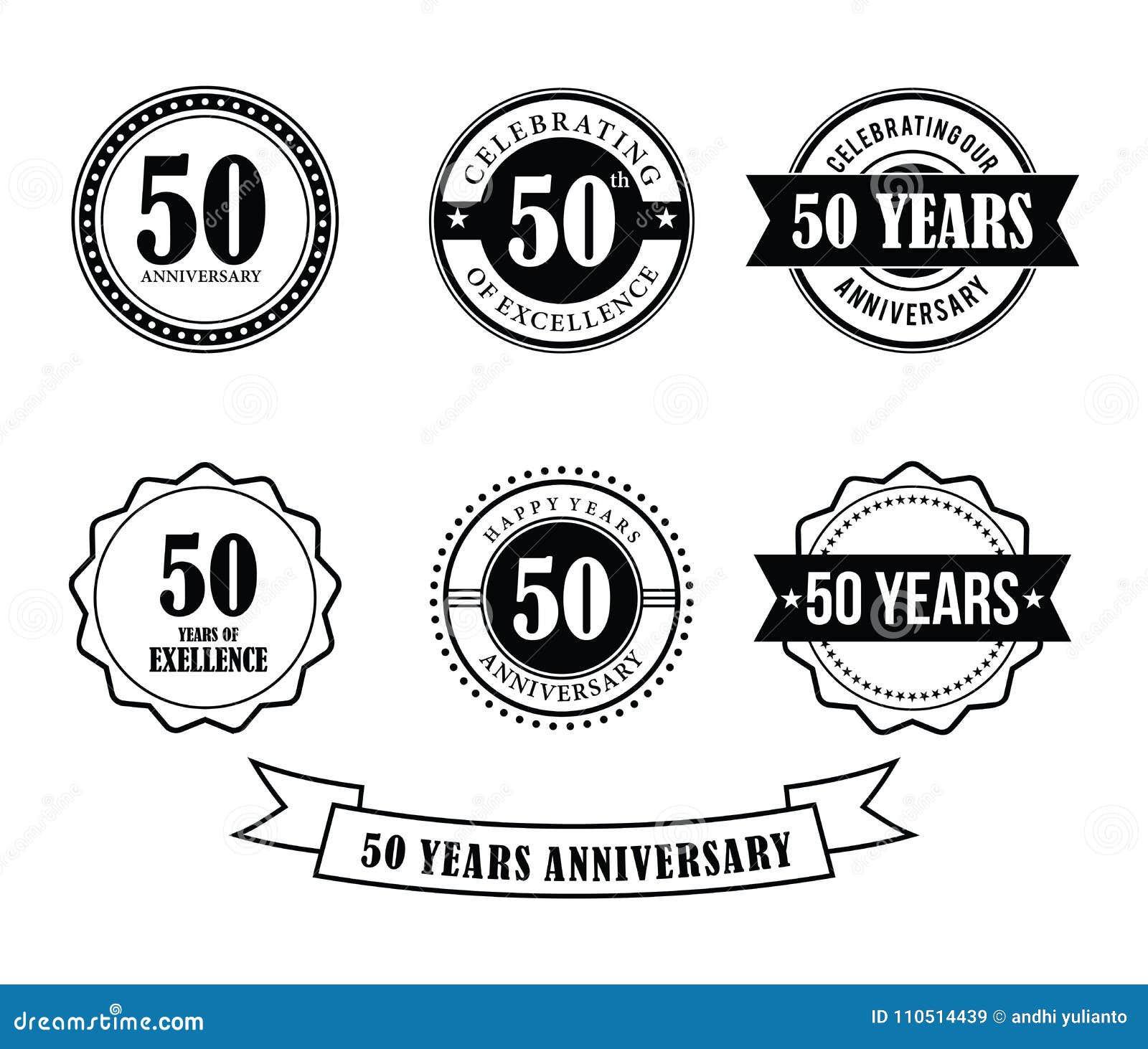 50 Años Vector De La Vendimia Del Aniversario Del 50 Años . Icono De La  Vendimia Cincuenta Ilustraciones svg, vectoriales, clip art vectorizado  libre de derechos. Image 95052715