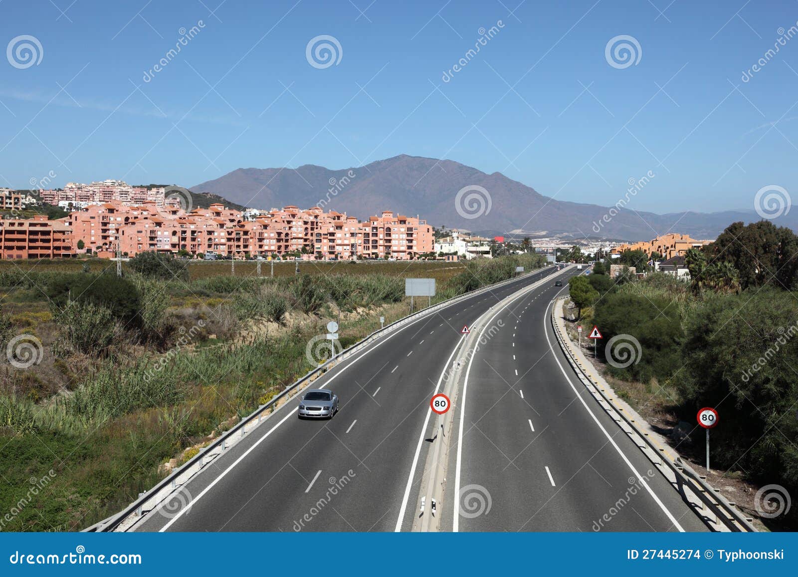 A7 Autosnelweg Dichtbij Manilva