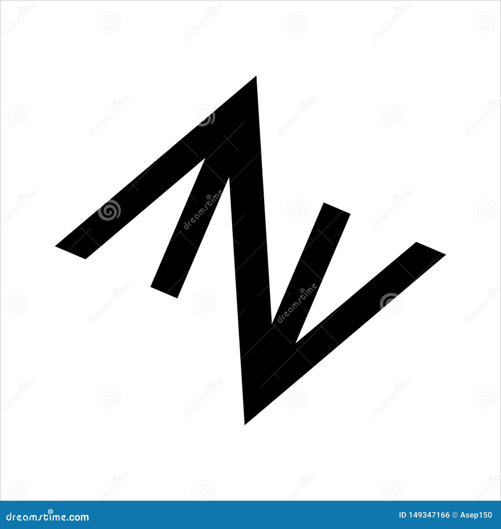 aa, av, aza. azv, ana, anv initials geometric letter company logo 3d, abstract, alphabet, ana, anv, av, aza, azv, black, brand,