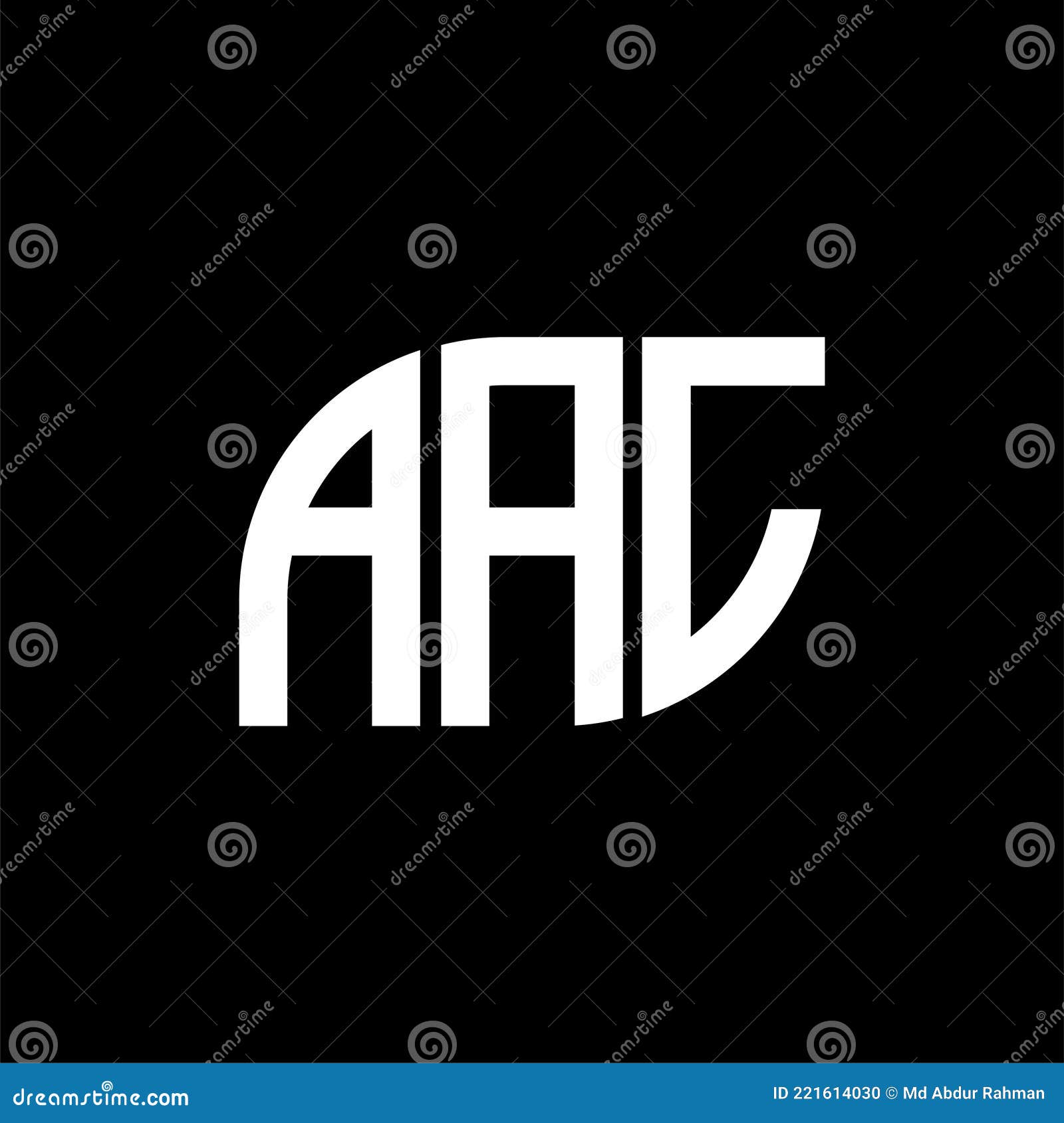 aal letter logo  on black background.aal creative initials letter logo concept.aal letter 