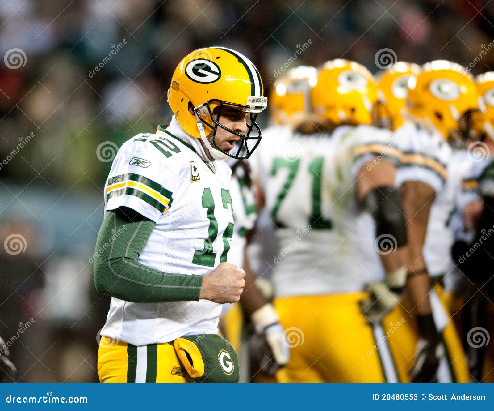 Aaron Rodgers editorial stock photo. Image of super, helmet 20480553