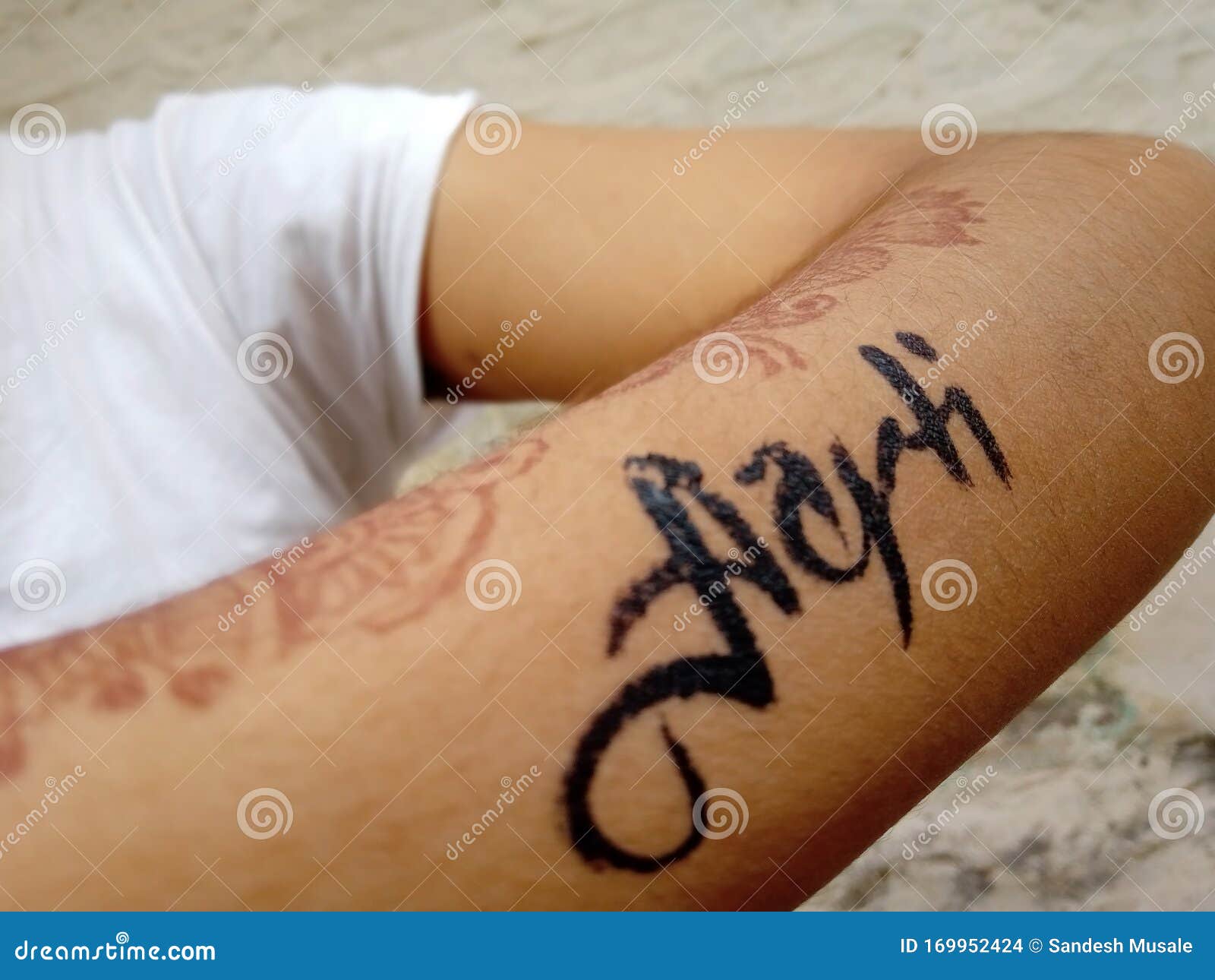 rti Name Tattoo For Hand So Beautiful Handwriting Stock Photo Image Of Hand Tattoo
