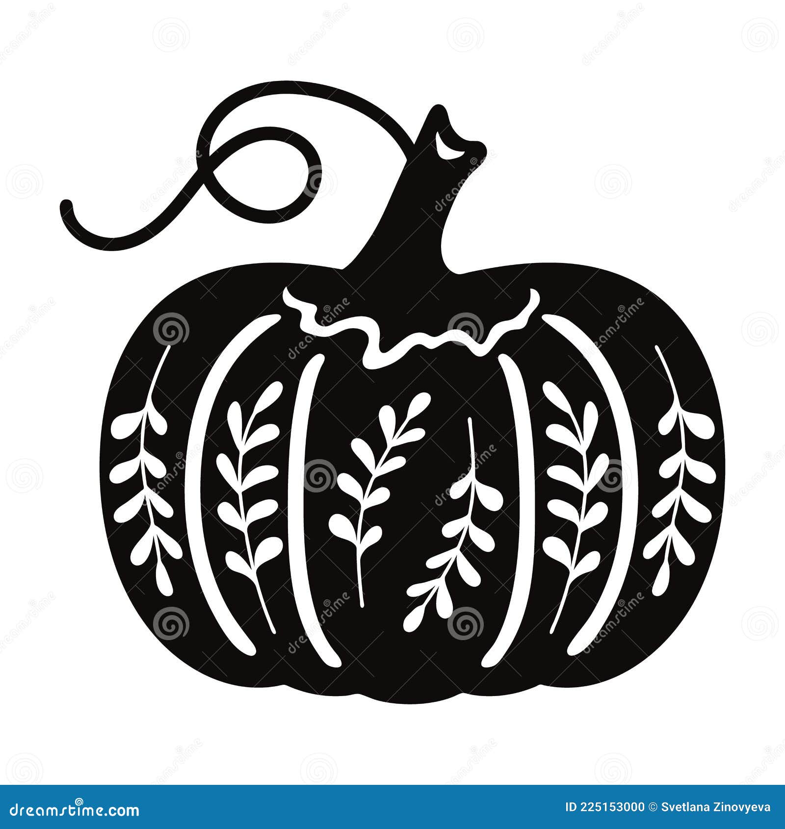 Abóbora Com Galhos. Estêncil Para a Desmancha E a Desmancha Ilustração do  Vetor - Ilustração de alimento, silhueta: 225153000, image size:1600x1690