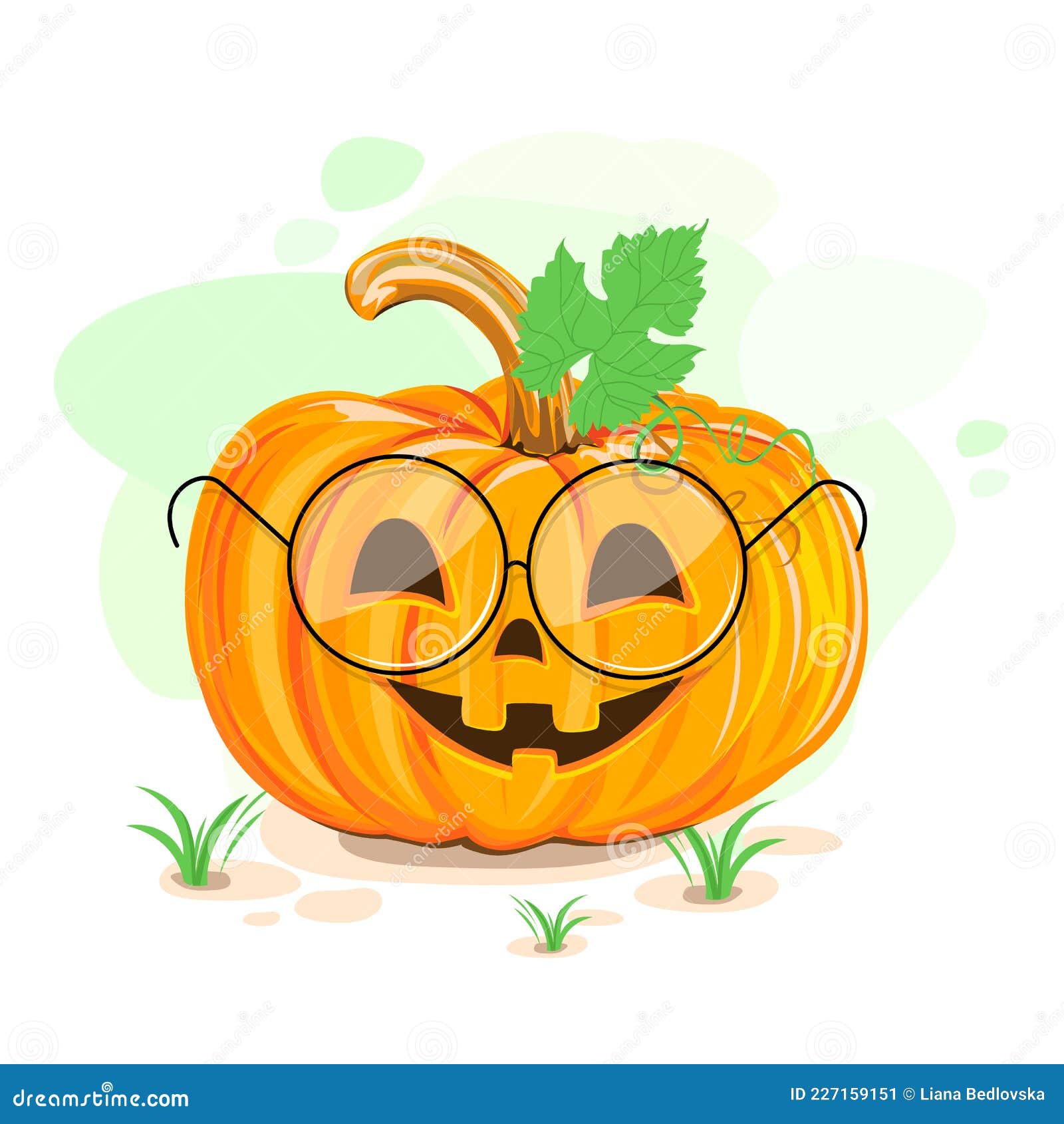 Feliz Halloween Cartão Com Abóbora Bonito. Feriados Personagem De Desenho  Animado. Vetor De Desenho Animado. Royalty Free SVG, Cliparts, Vetores, e  Ilustrações Stock. Image 190099284