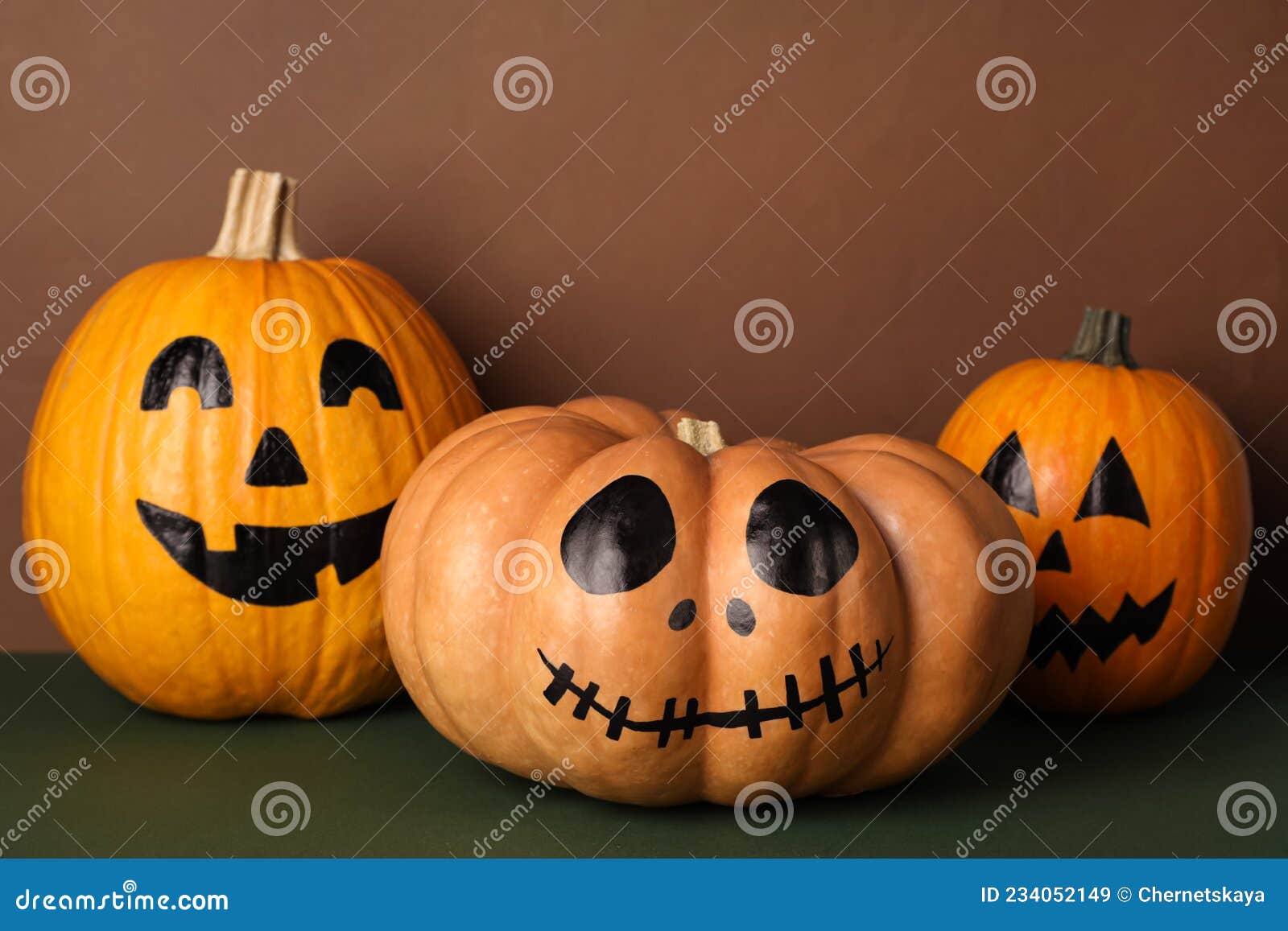 Foto De Stock Rostos Assustadores De Abóboras De Halloween, Royalty-Free