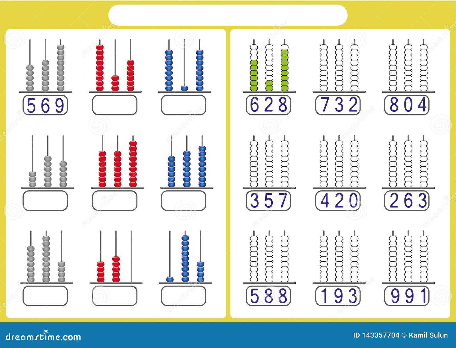 abacus-for-numbers-up-to-999-math-worksheet-for-kids-stock-vector-illustration-of-practice