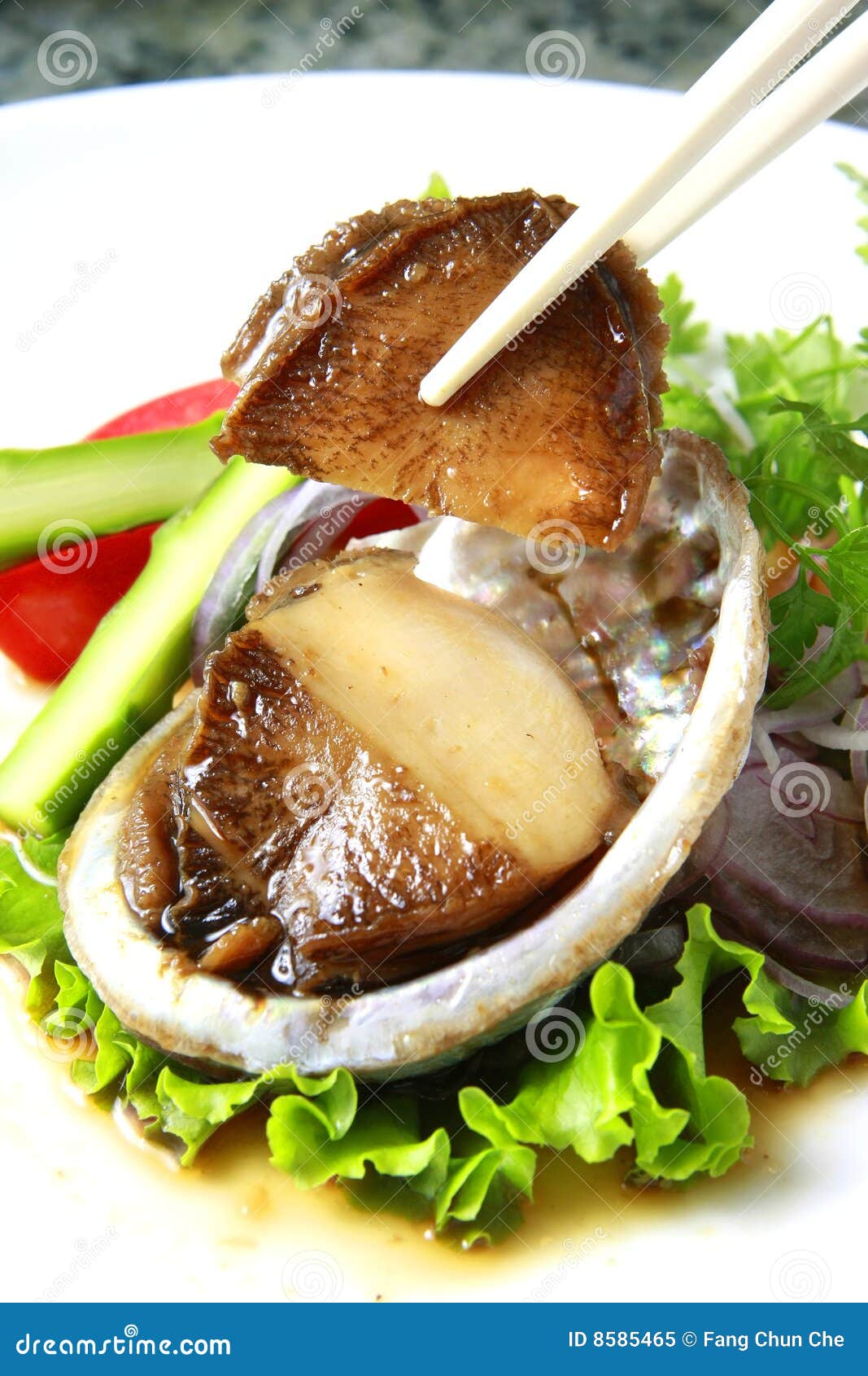 Abalone stock image. Image of abalone, restaurant, herb 8585465