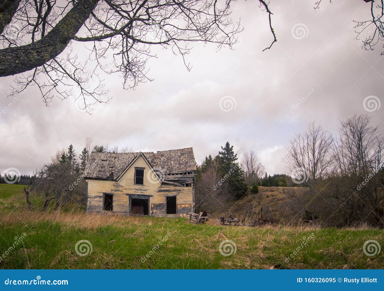 Abandon House in Rural New Brunswick Stock Image Image of house