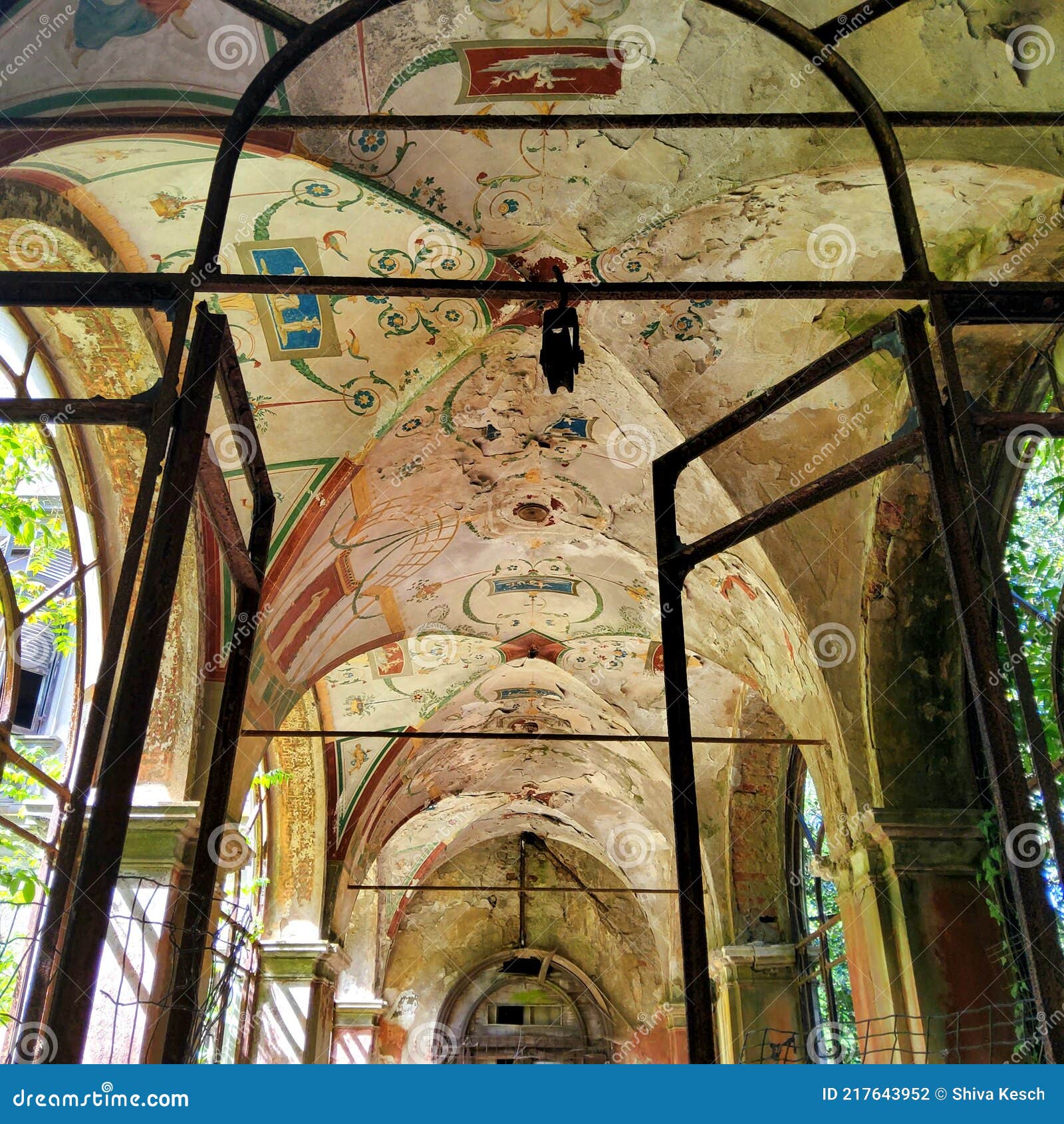 abandoned villa becker in turin city, italy. art, architecture and splendour