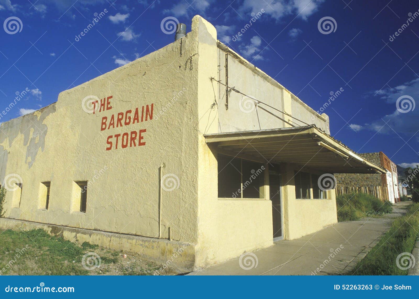 an abandoned bargain store, nm