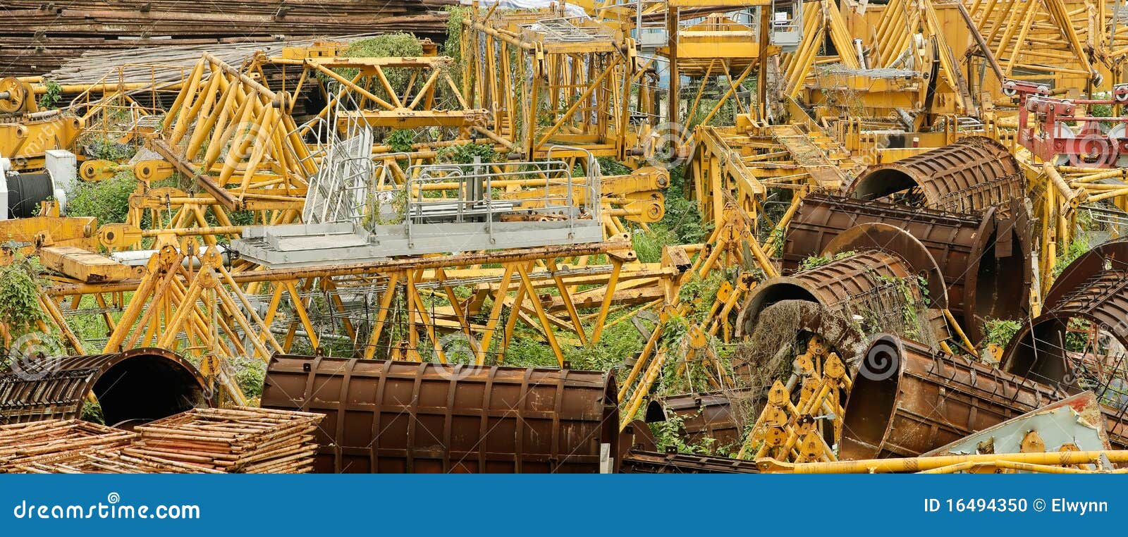 Abandoned Building Stuff Field Stock Photo - Image of grunge, abandon