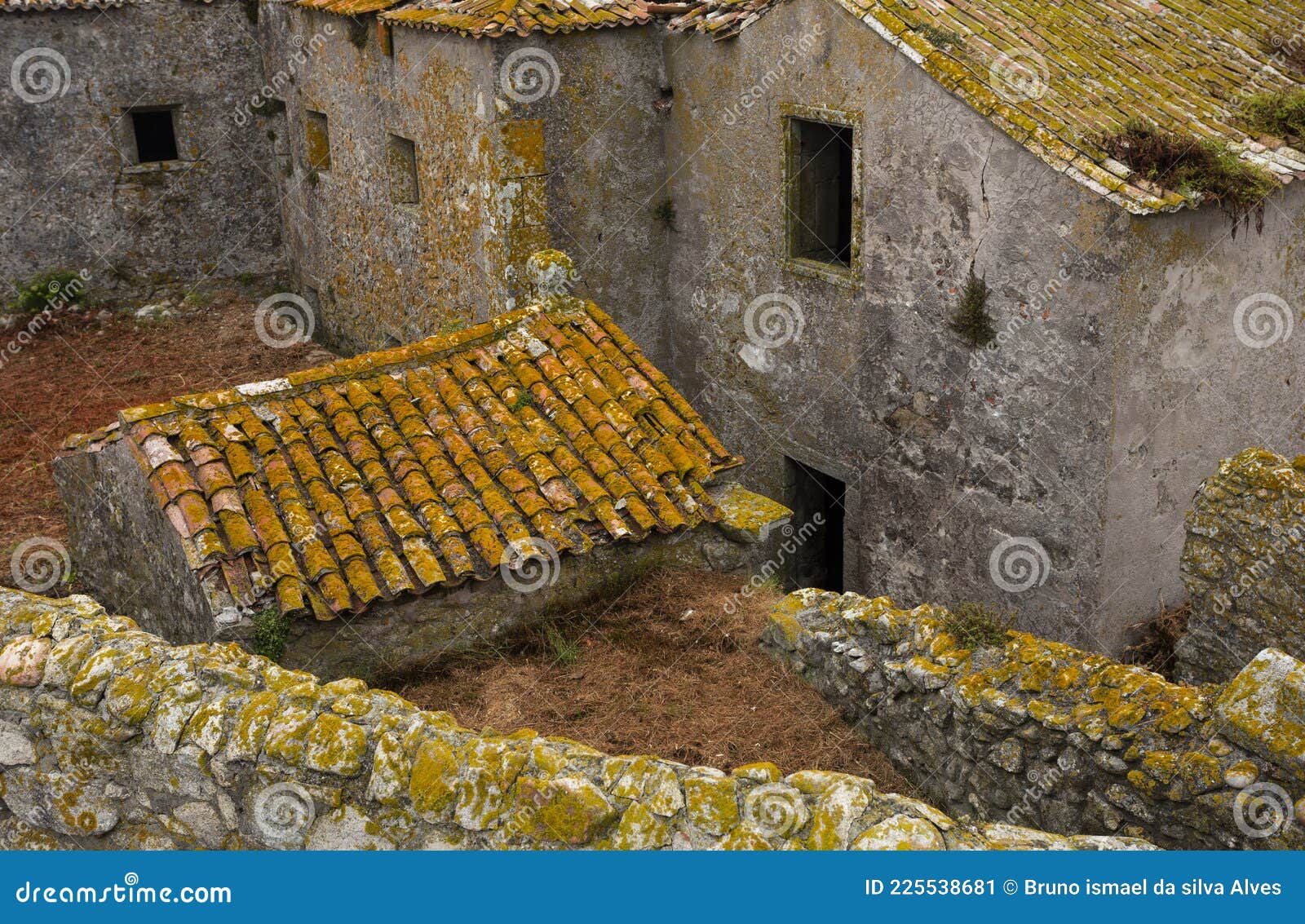 the abandoned convent inside the insua fortress in caminha.