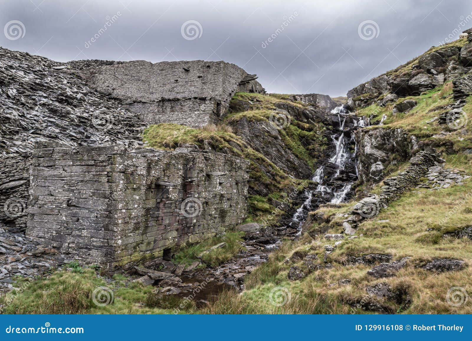 cwmorthin slate quarry at blaenau ffestiniog