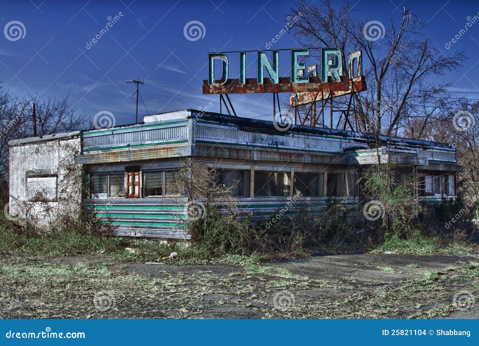abandoned diner