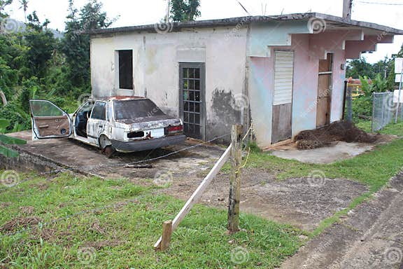 A Home And Car Show Damage From Hurricanes Irma And Maria In Palmer 