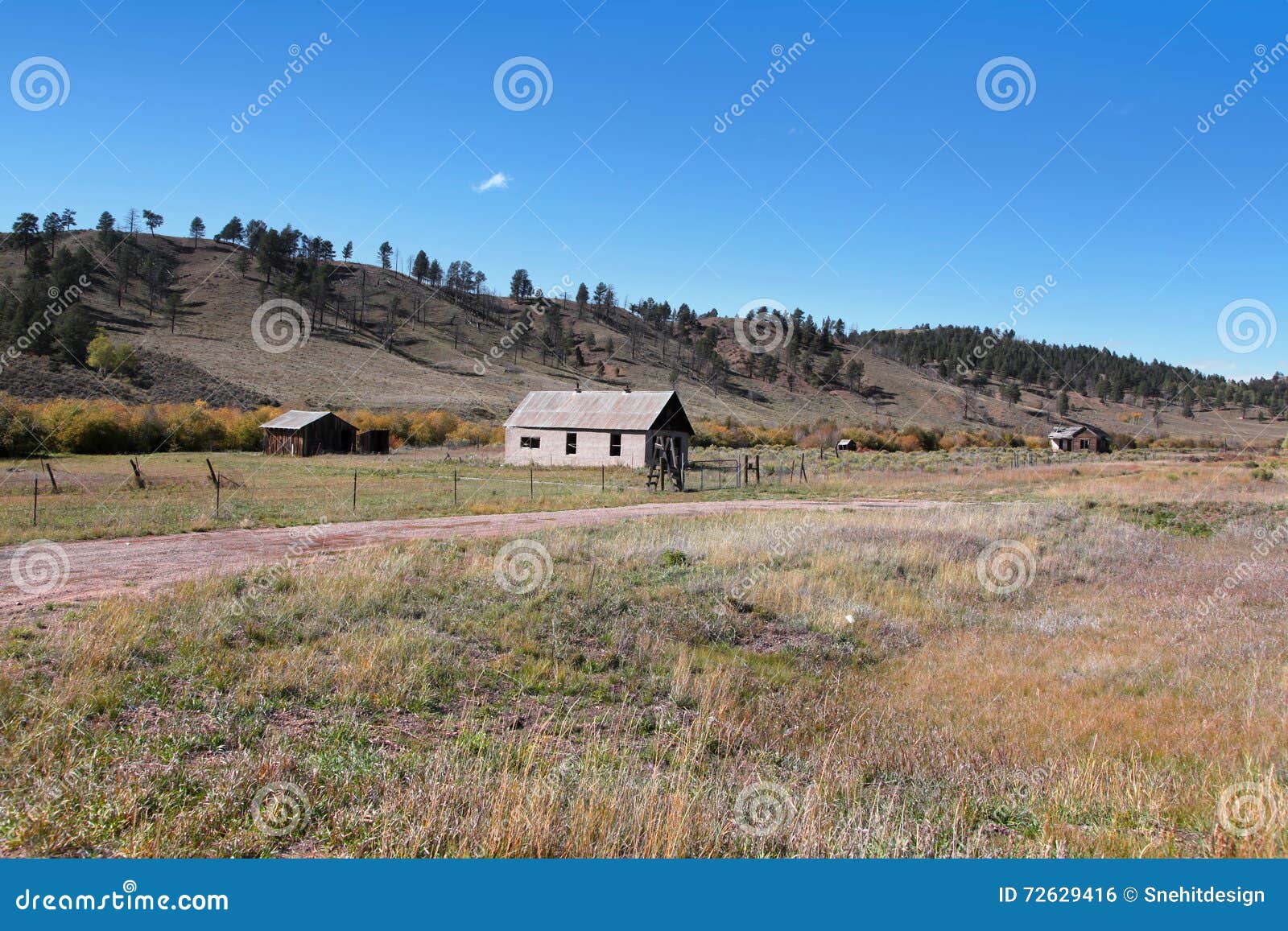 Abandoned homes stock photo. Image of horizontal, desert 72629416