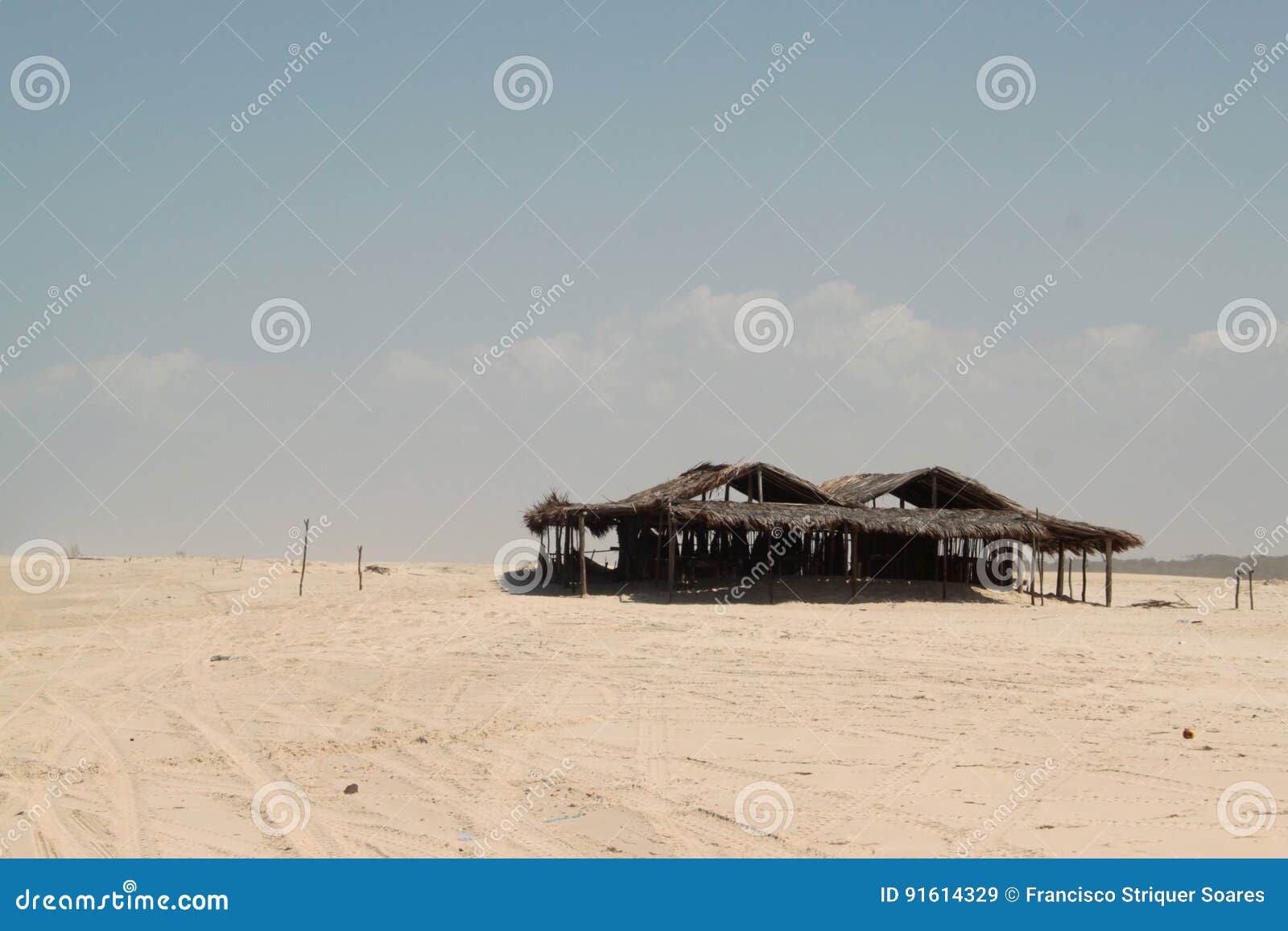 abandoned house on the beach