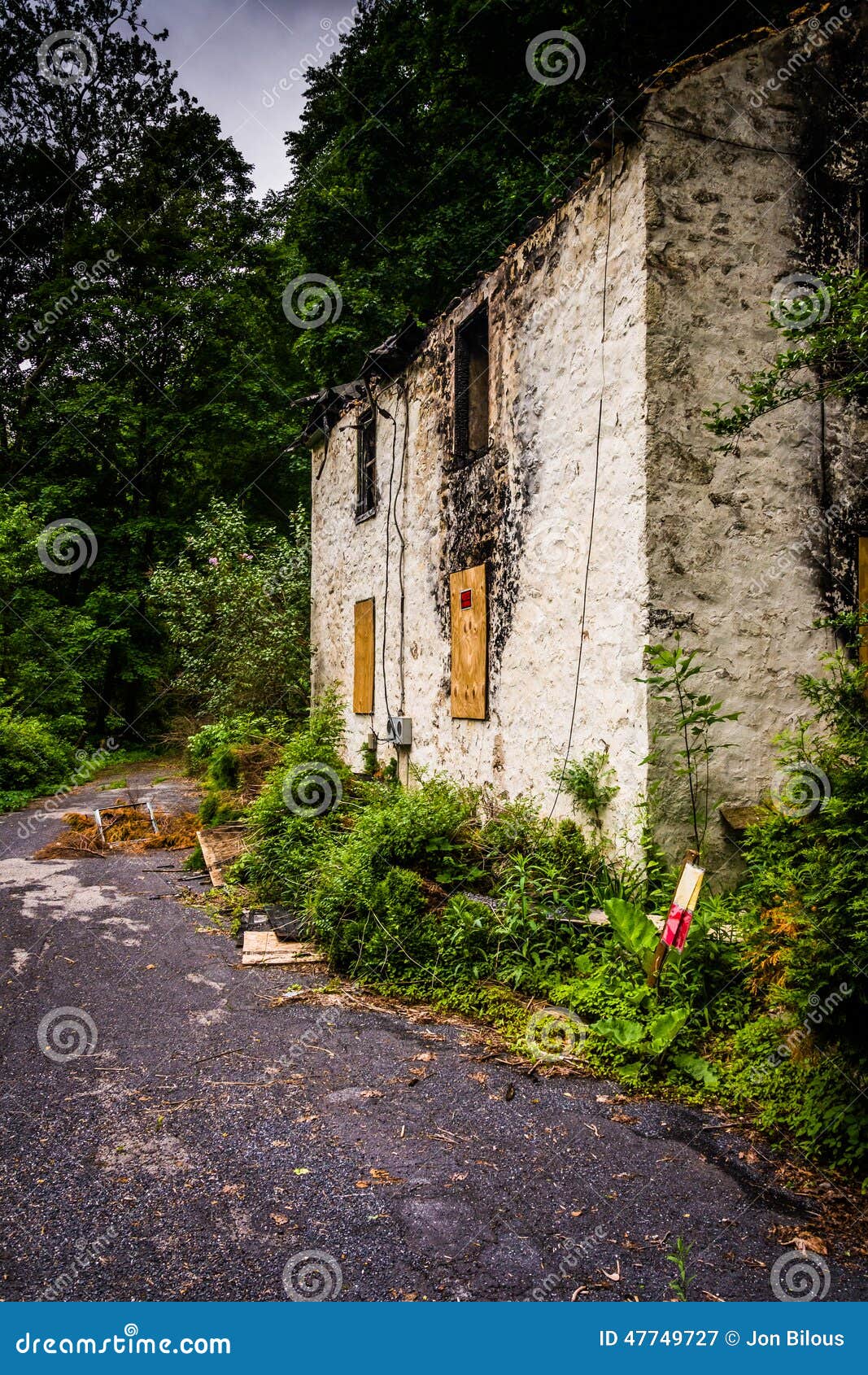 Abandoned House in Reading, Pennsylvania. Stock Image Image of woods