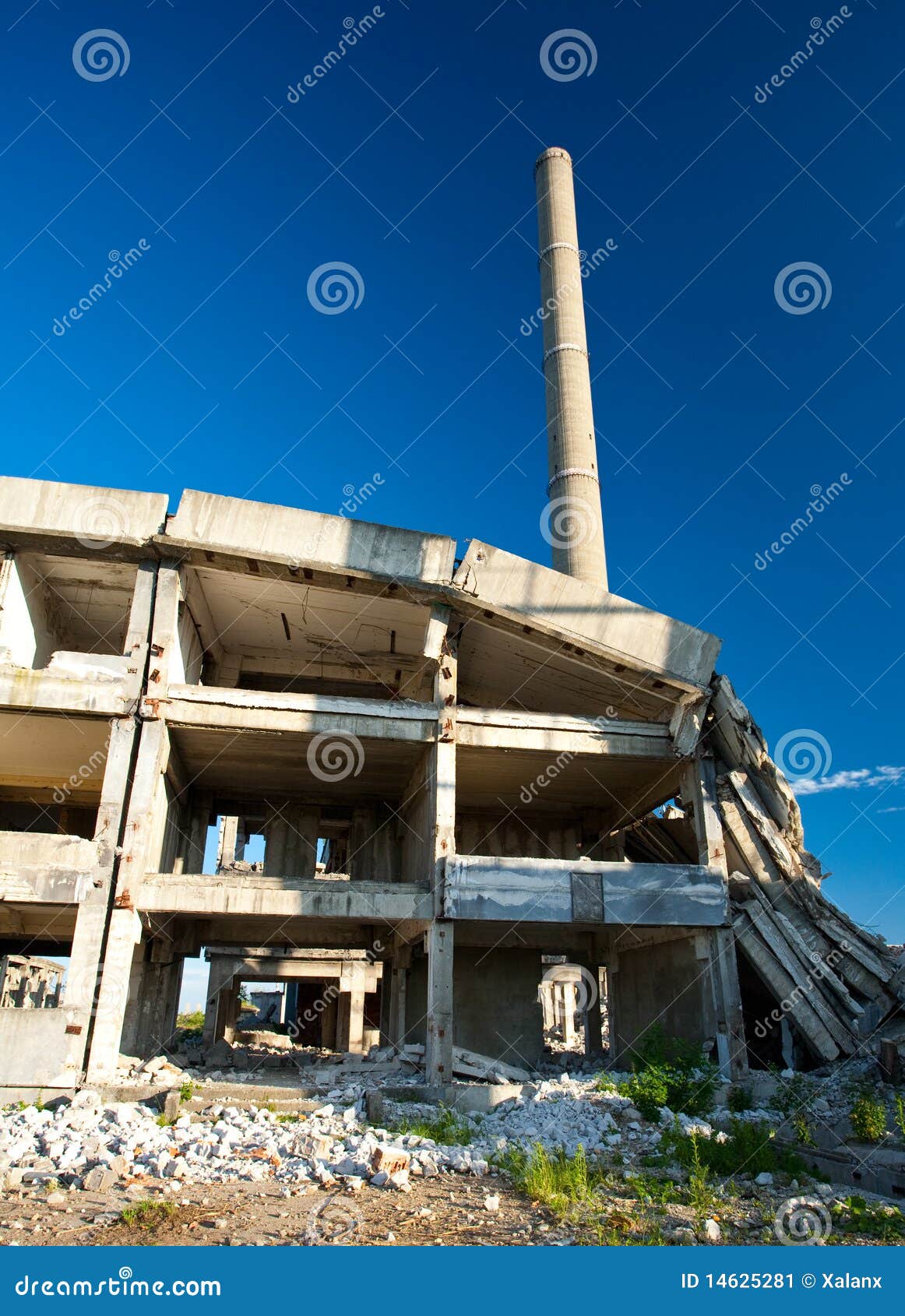 Abandoned Industrial Buildings Stock Image Image of dirty, damaged