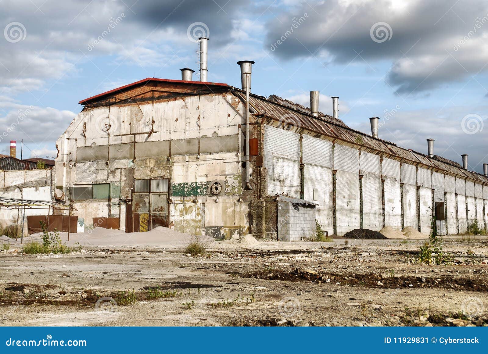 Abandoned Industrial Warehouse Stock Image Image 11929831