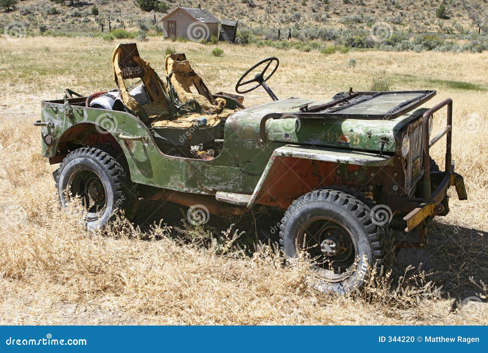 Abandoned jeep stock photo. Image of rust, antique, green 344220