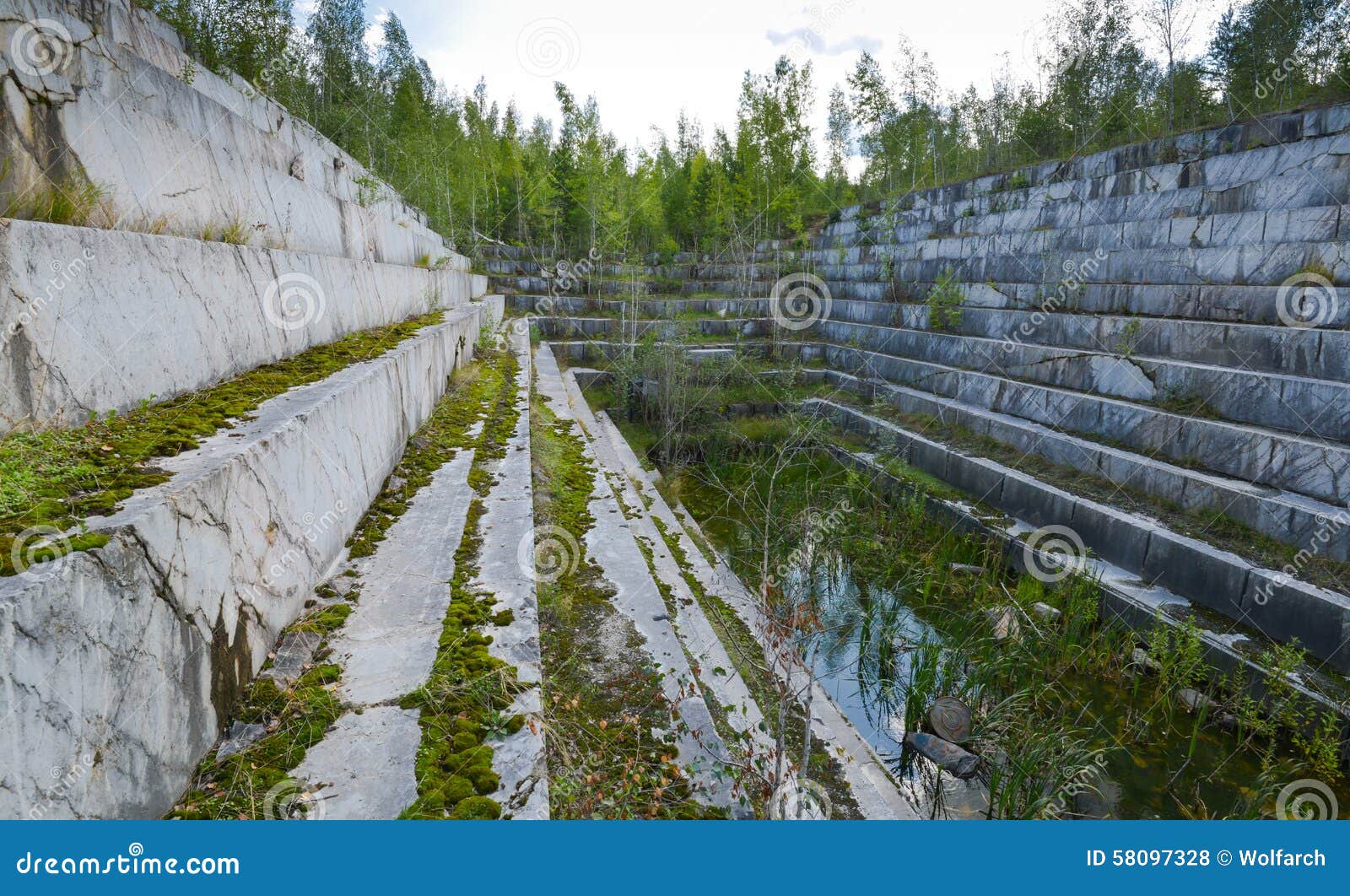 Abandoned marble quarry stock photo. Image of travel - 58097328