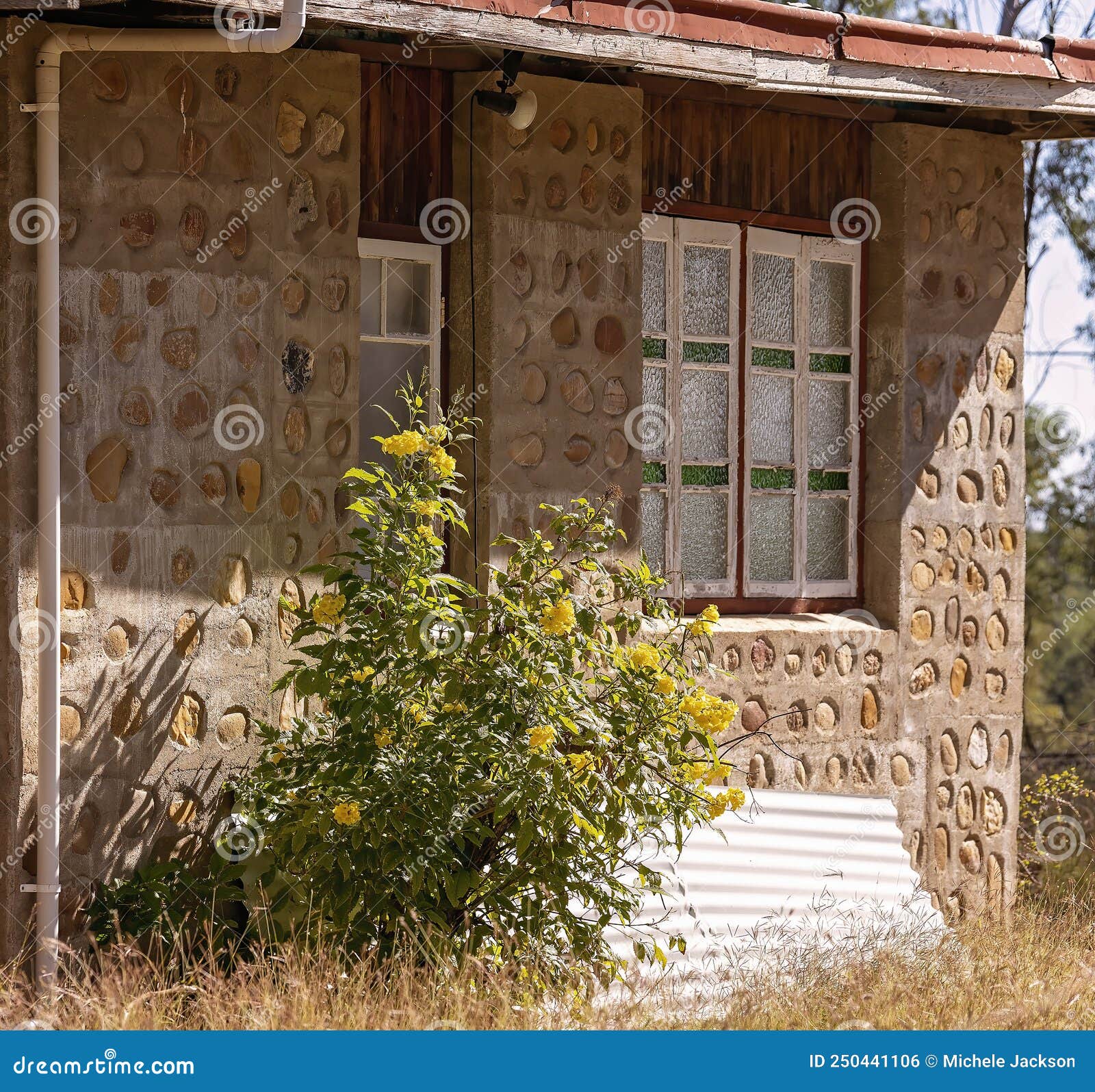an abandoned miner`s home at the reward fossicking fields near sapphire queensland australia