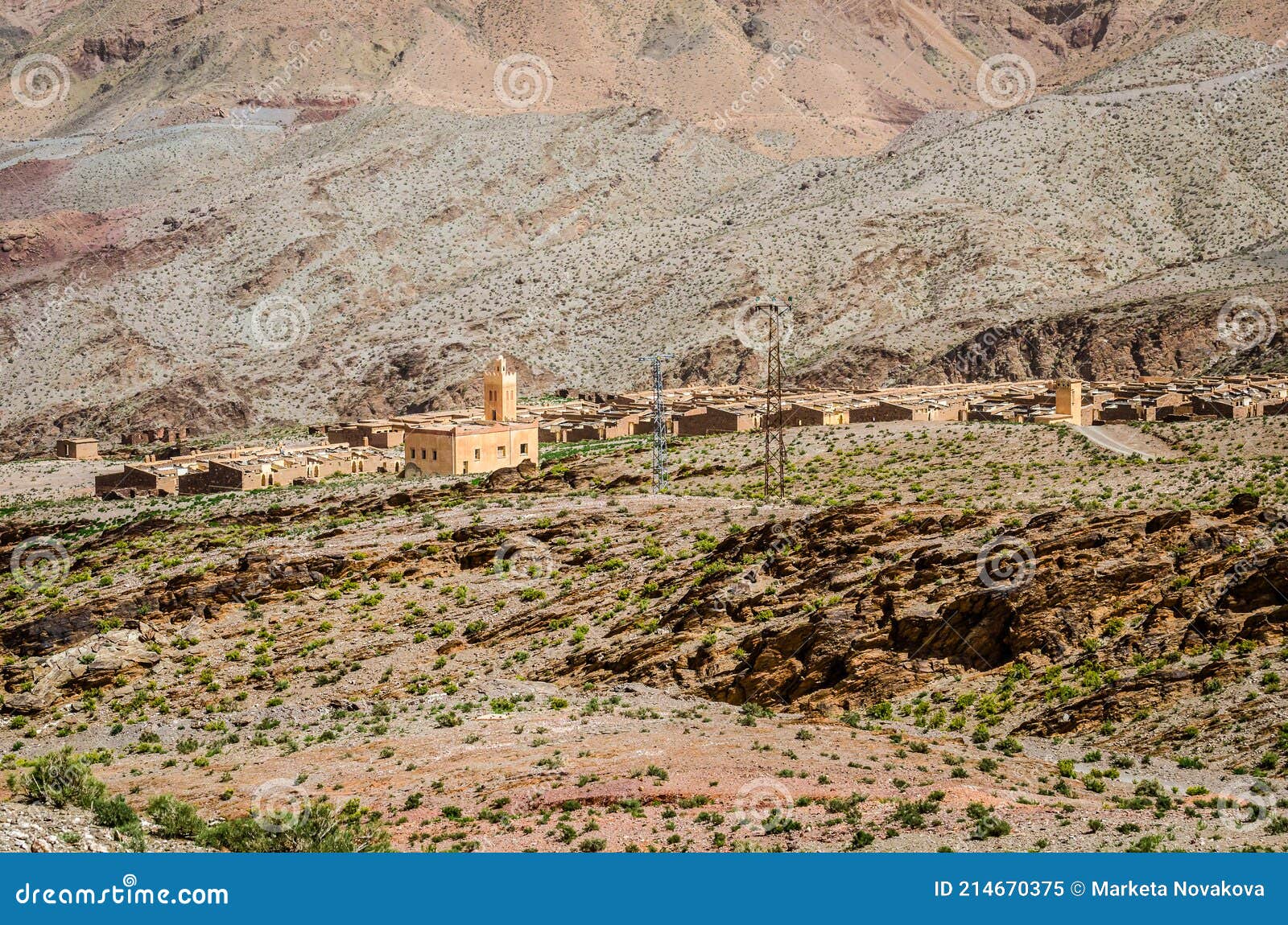 abandoned minery village of aouli near midelt in morocco