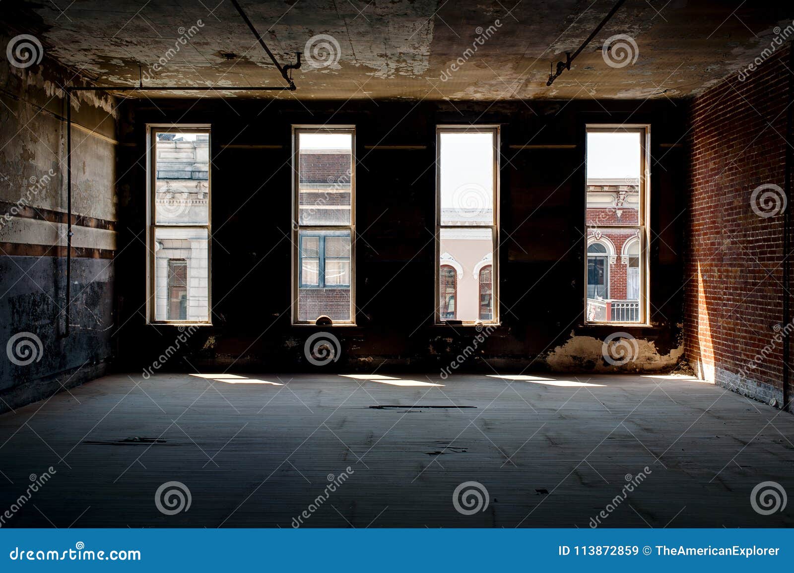 Abandoned Office Downtown Mansfield, Ohio Stock Image Image of