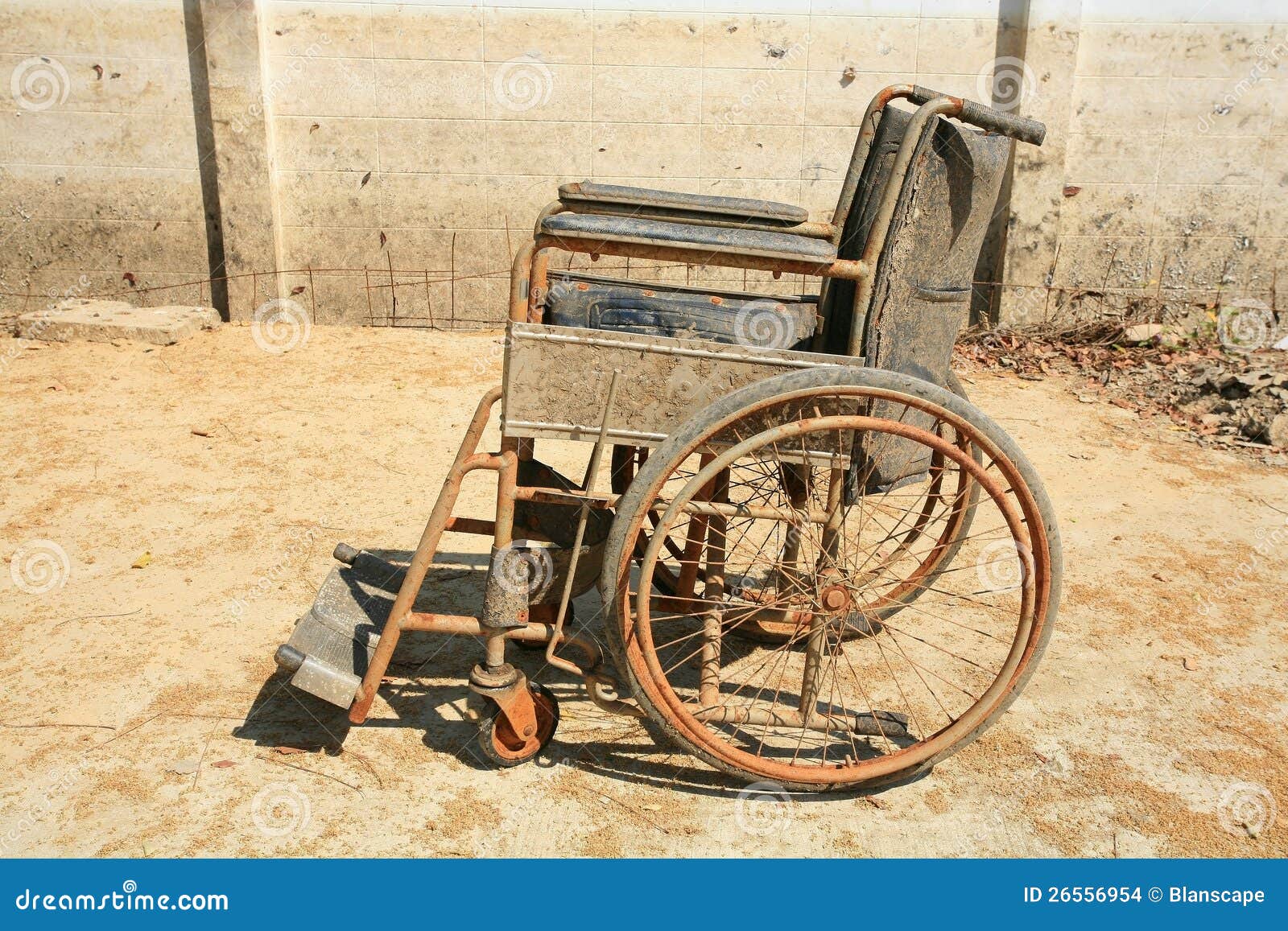 Abandoned Old Wheelchair Stock Images Image 26556954