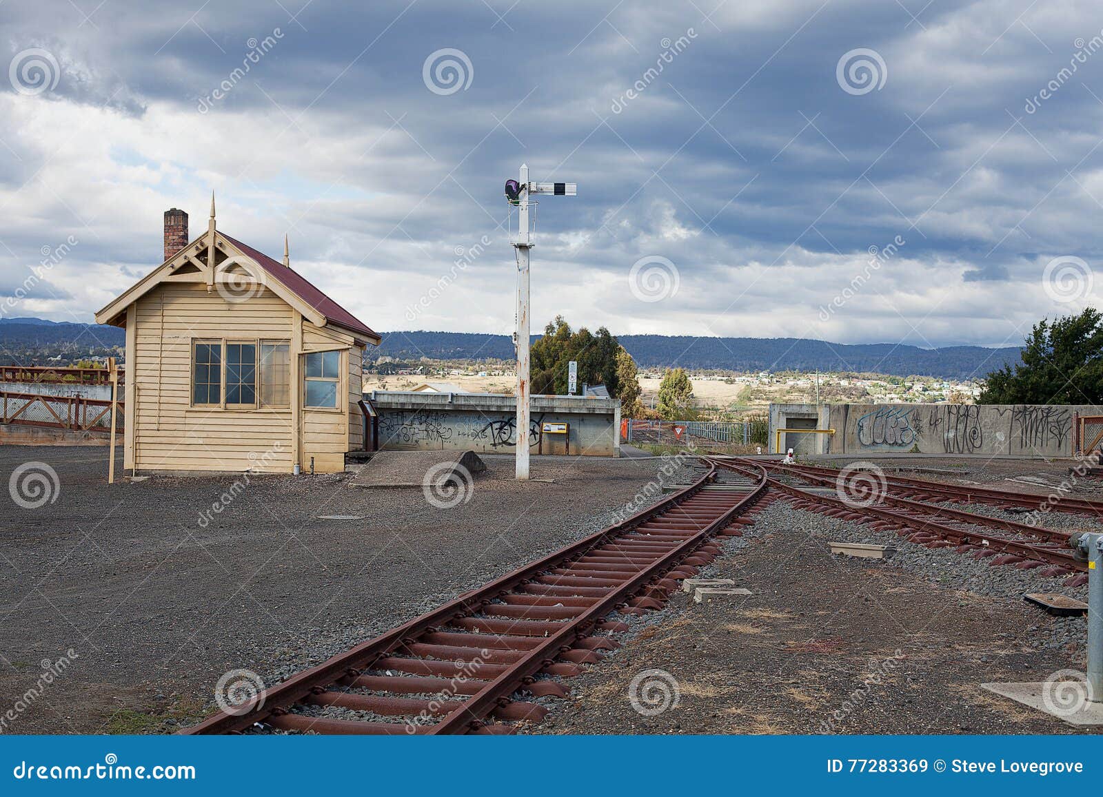 Abandoned Rail Tracks stock image. Image of tasmania 77283369