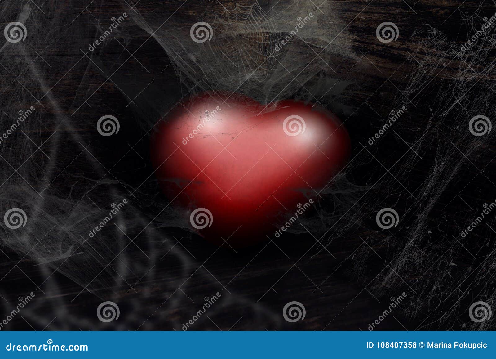 Abandoned Red Heart, Thrown Away in the Corner Stock Photo Image of