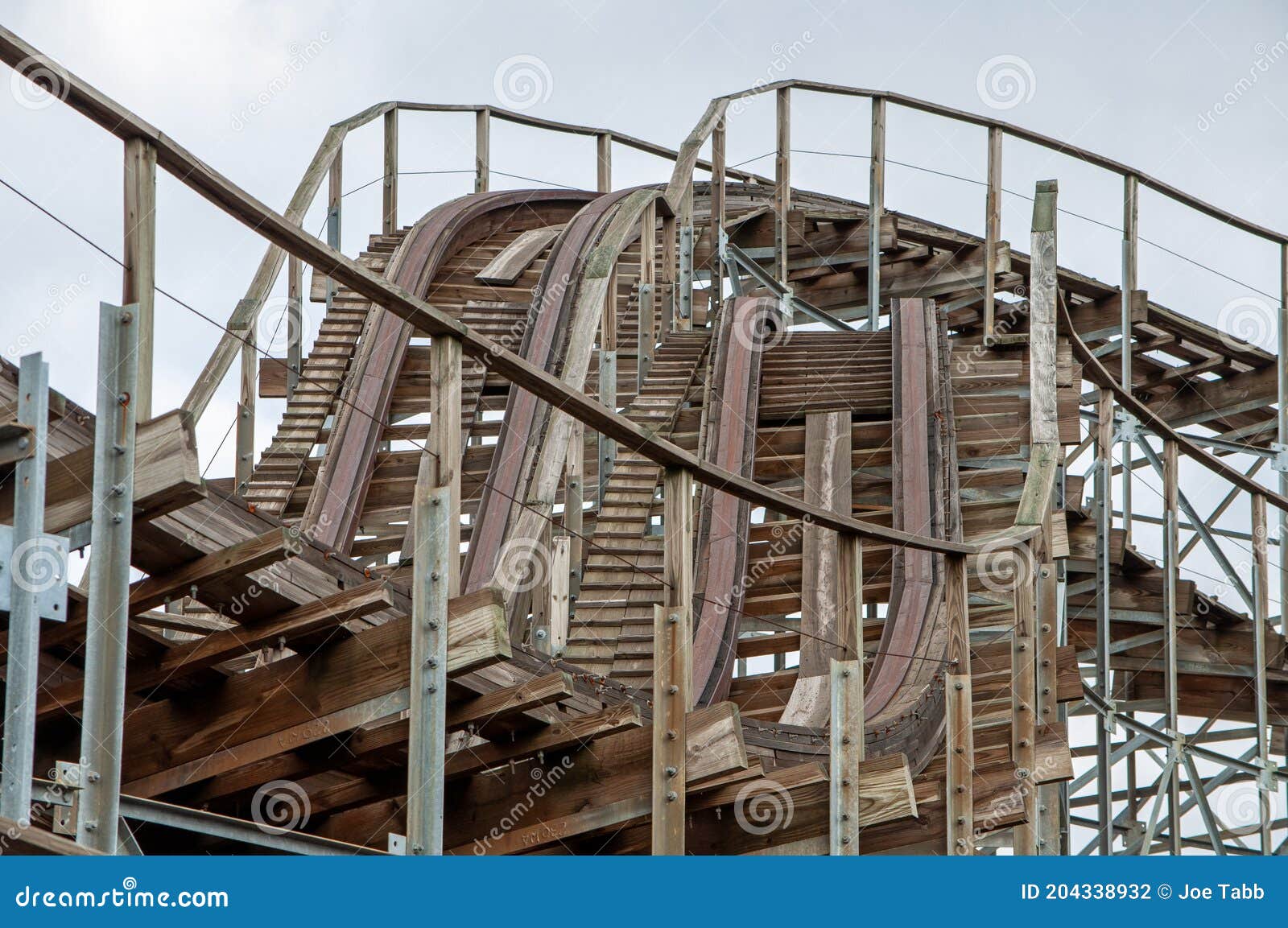 Abandoned roller coaster stock photo. Image of amusement 204338932
