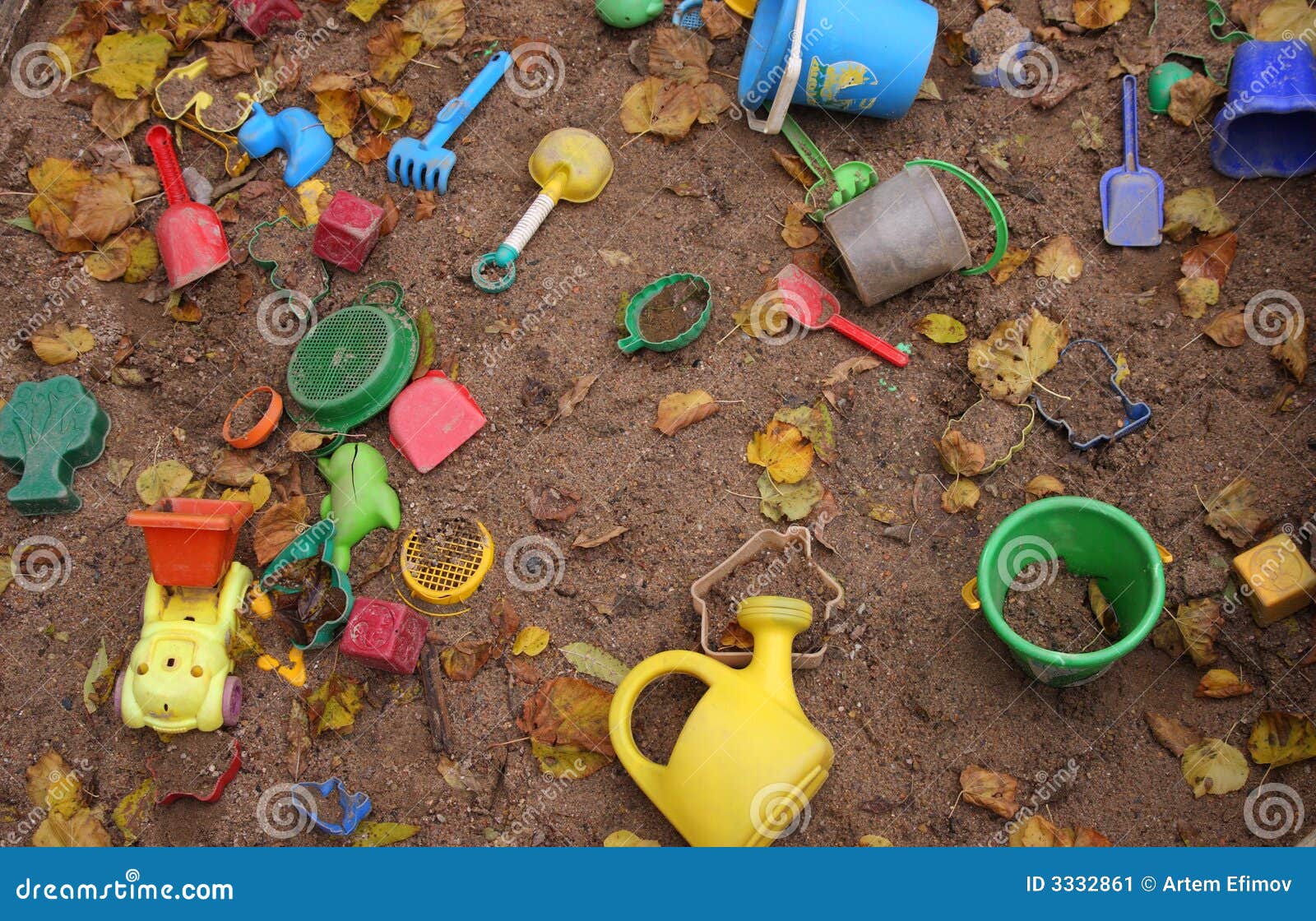 Abandoned sandbox stock image. Image of playing, grain 3332861