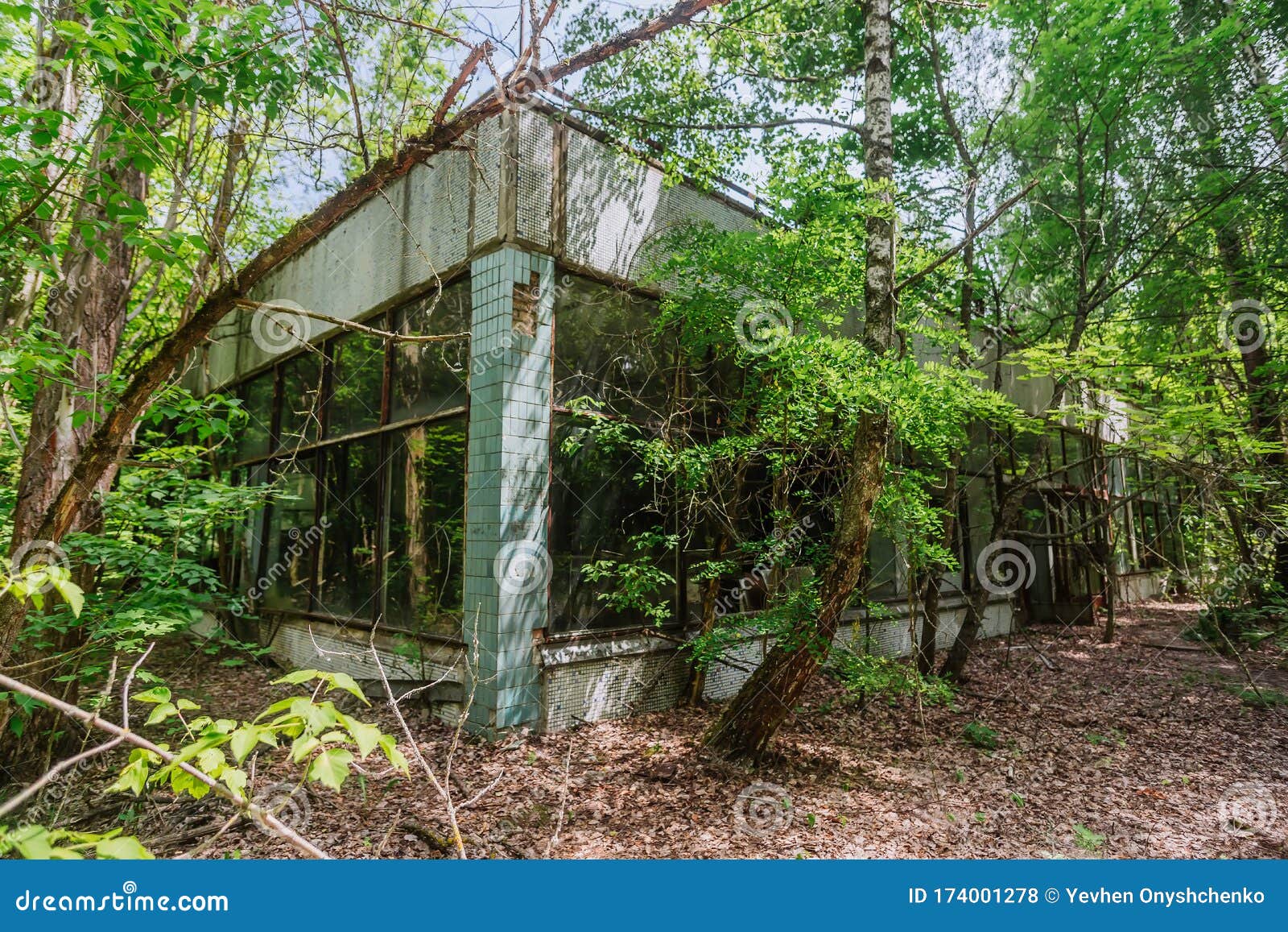 abandoned shop in ghost town pripyat chornobyl zone