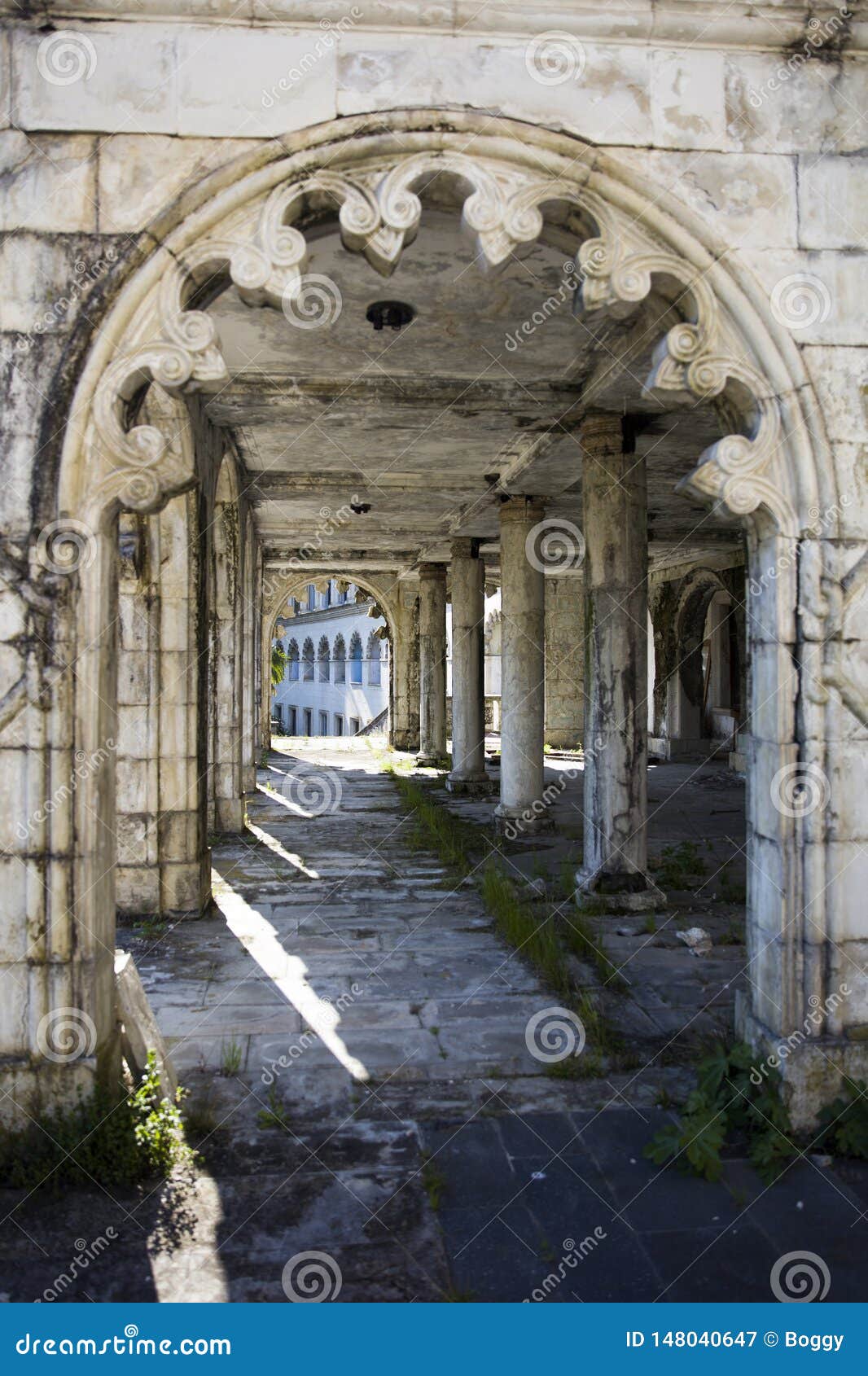 abandoned soviet sanatorium meshakhte in tskaltubo, georgia