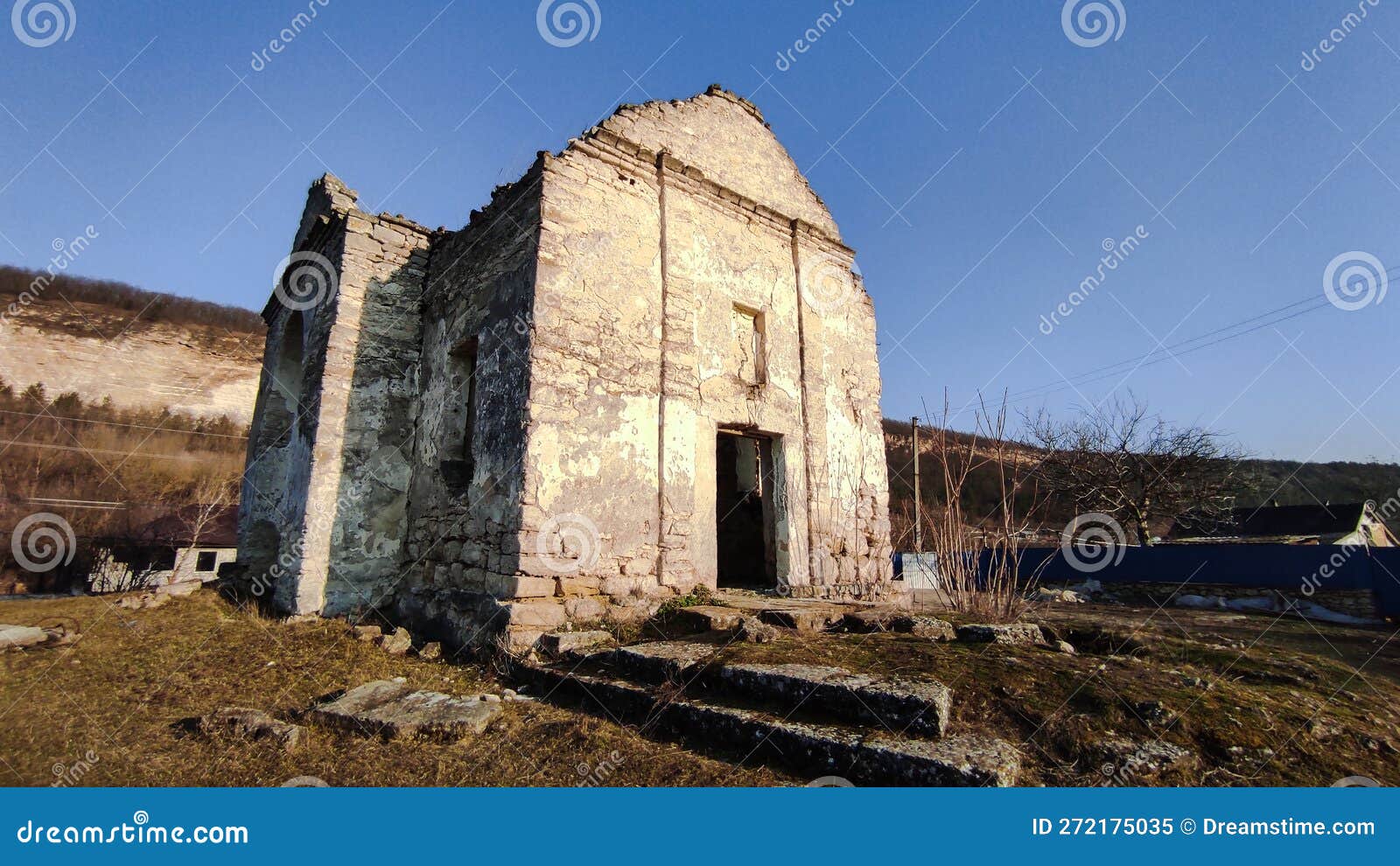 Abandoned Stone Church in the Village Stock Image Image of architecture, temple 272175035