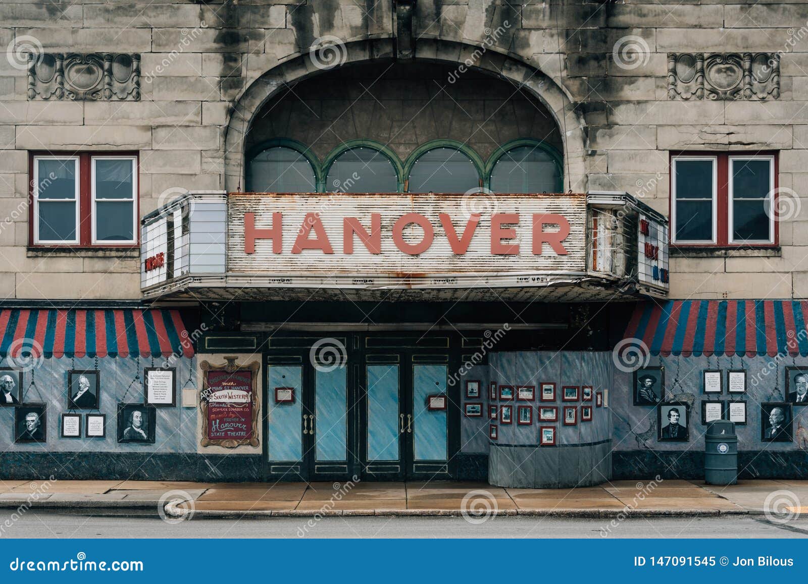 The Abandoned Theater in Hanover, Pennsylvania Editorial Image Image of beautiful, sign 147091545