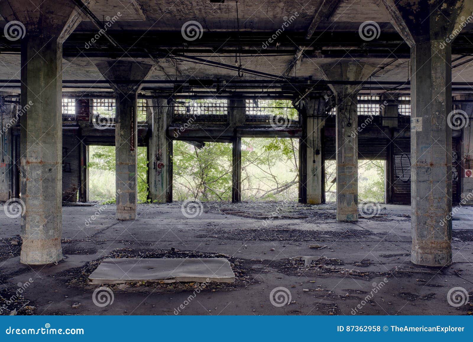 Abandoned Train Station - New Stock Photo - Image of railroad, city: 87362958