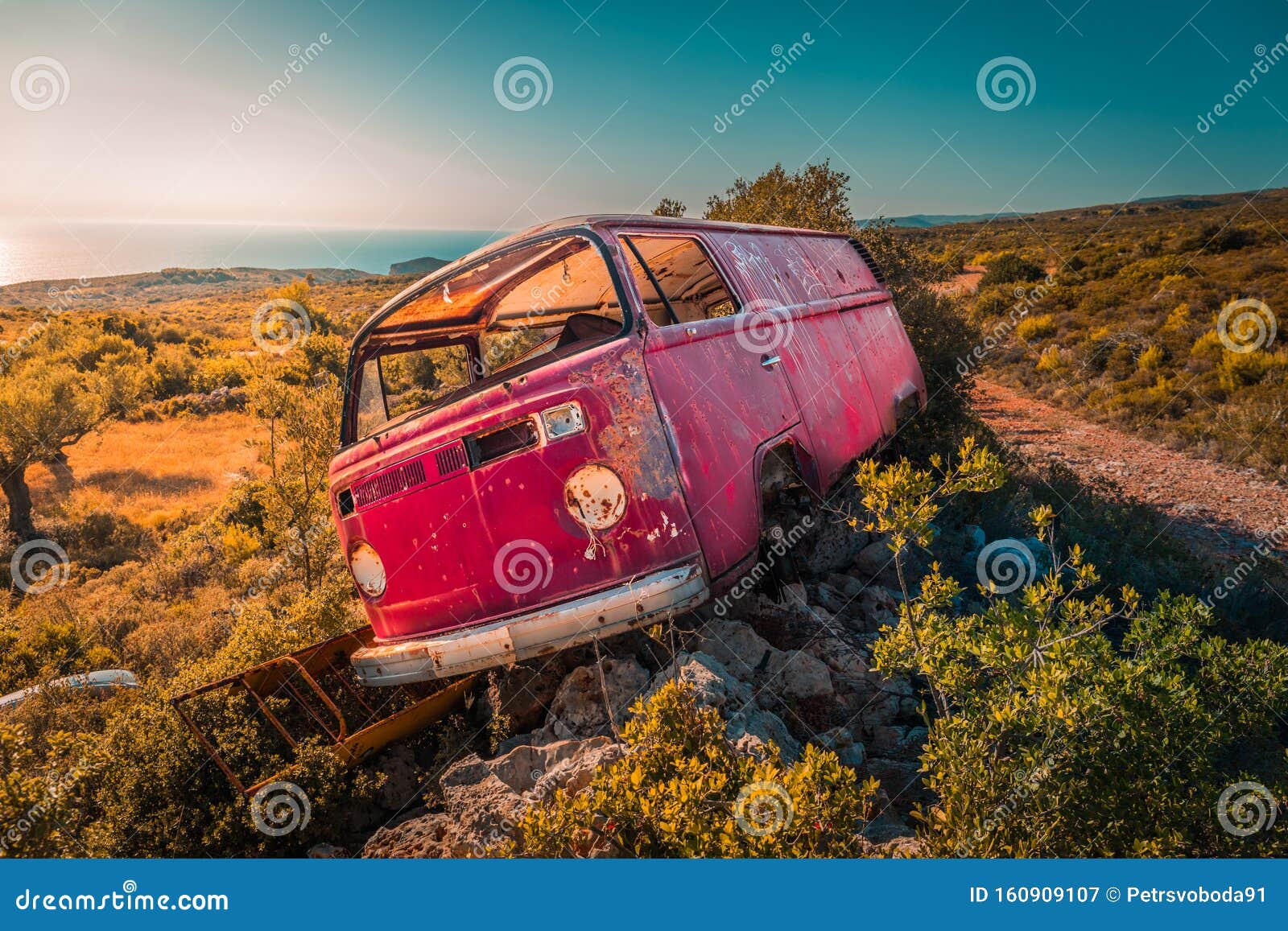 Abandoned Van Bus On The Rocks In The Middle Of Nowhere On A Sunny Day Sea In The Background Stock Image Image Of Nature Outdoor Abandoned Van Bus On The Rocks In The Middle Of Nowhere On A Sunny Day Sea In The Background Stock Image Image Of Nature Outdoor