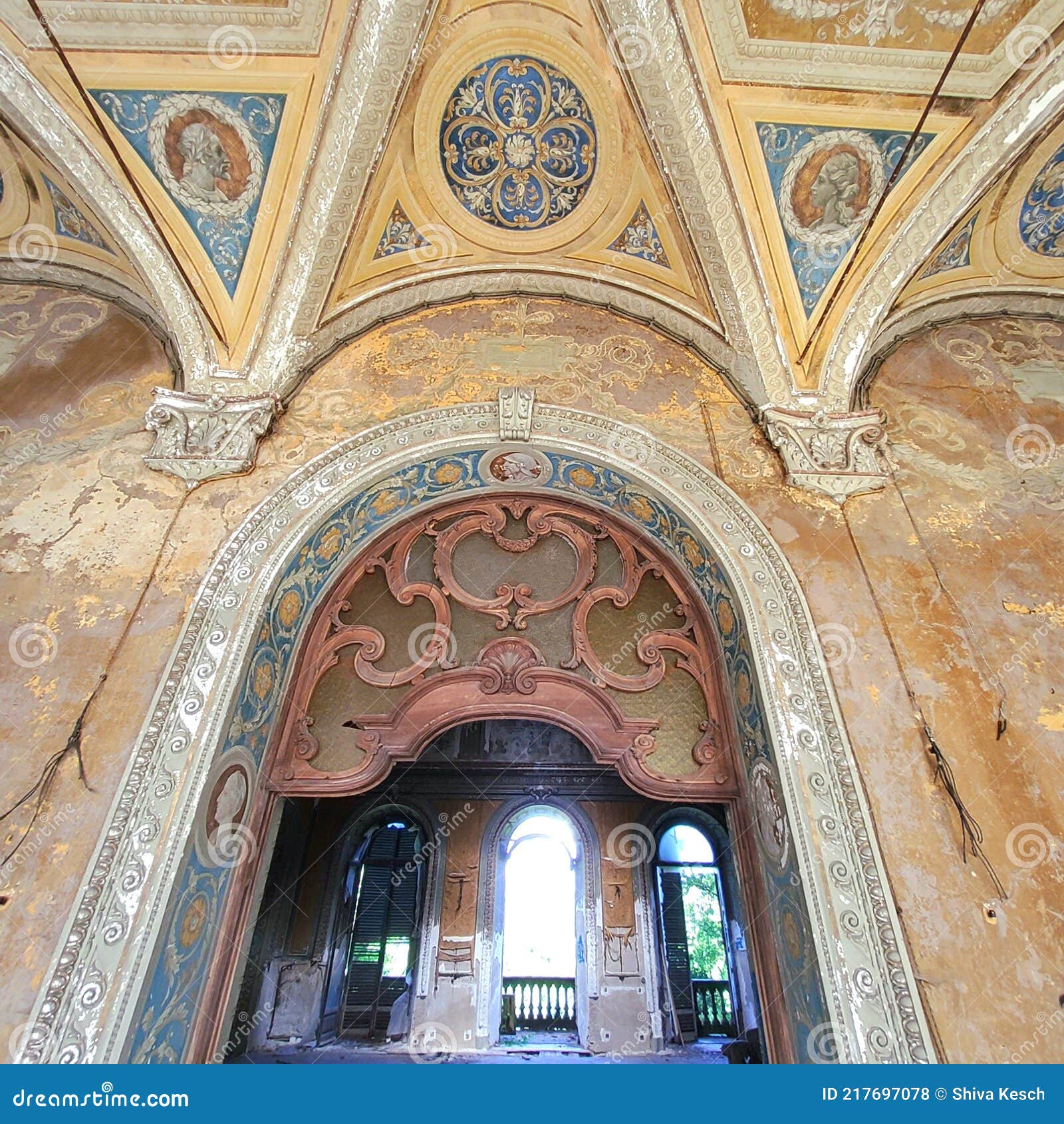 abandoned villa becker in turin city, italy. art, architecture and splendour