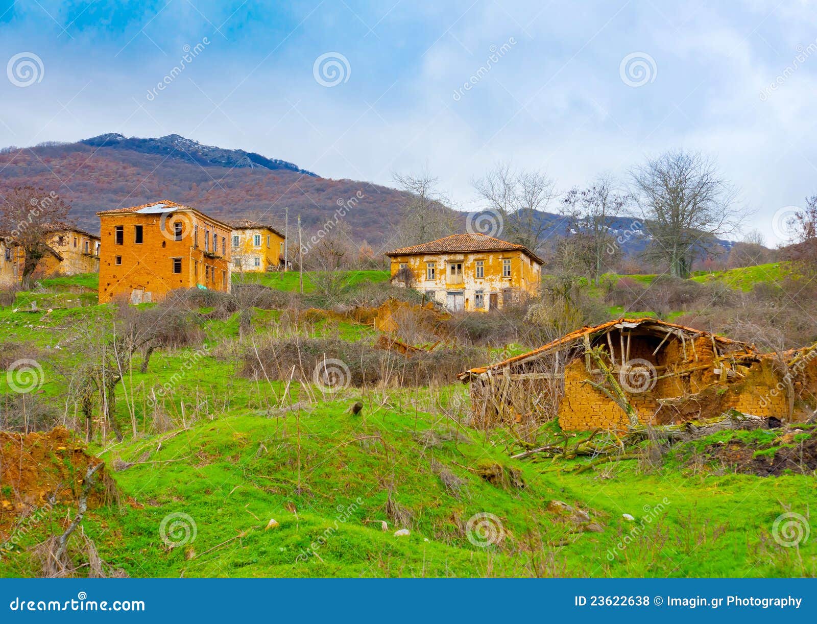 Abandoned village.. stock photo. Image of building, castle 23622638