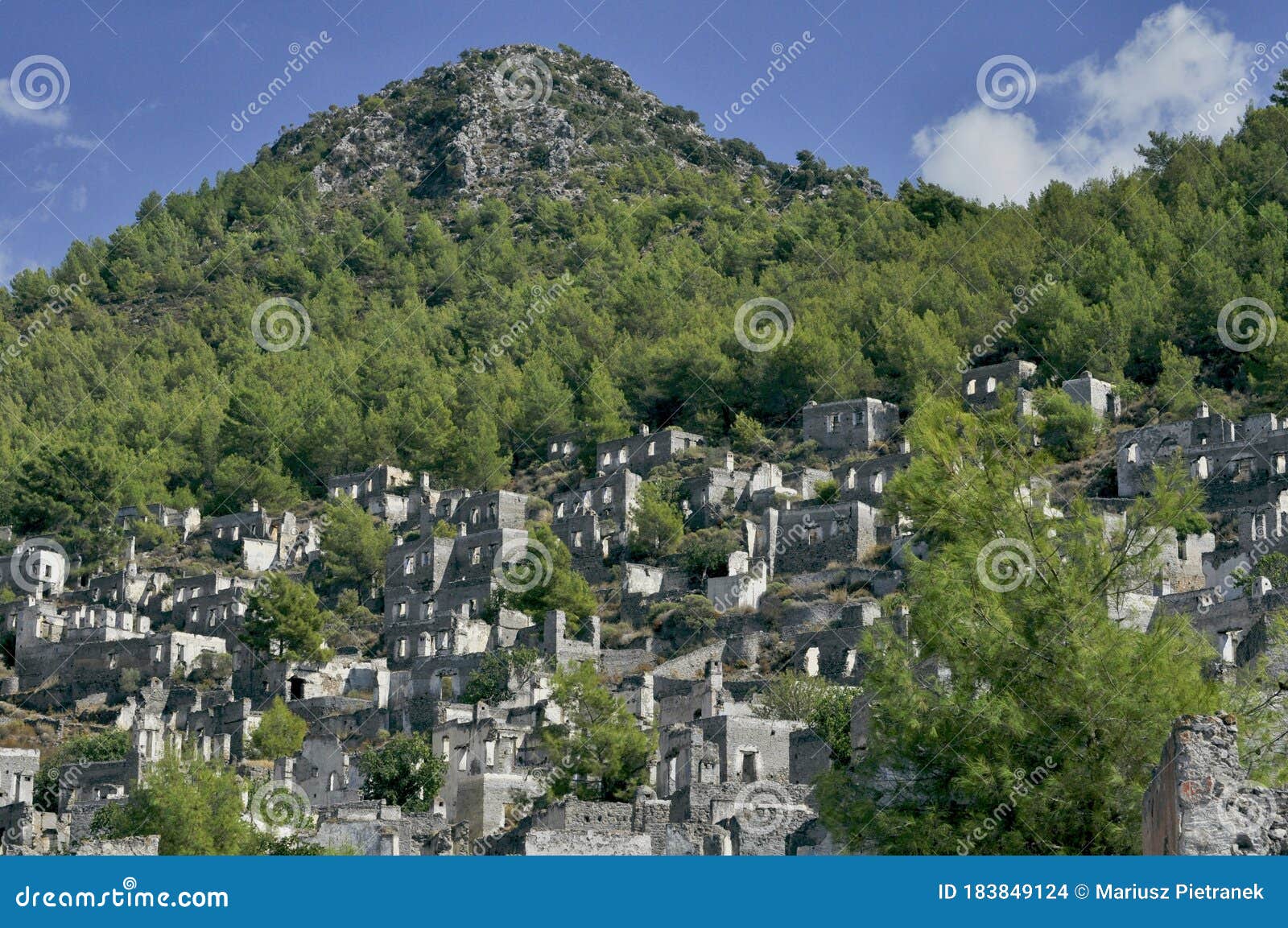 abandoned village kayakoy ghost town in fethiye izmir turkey