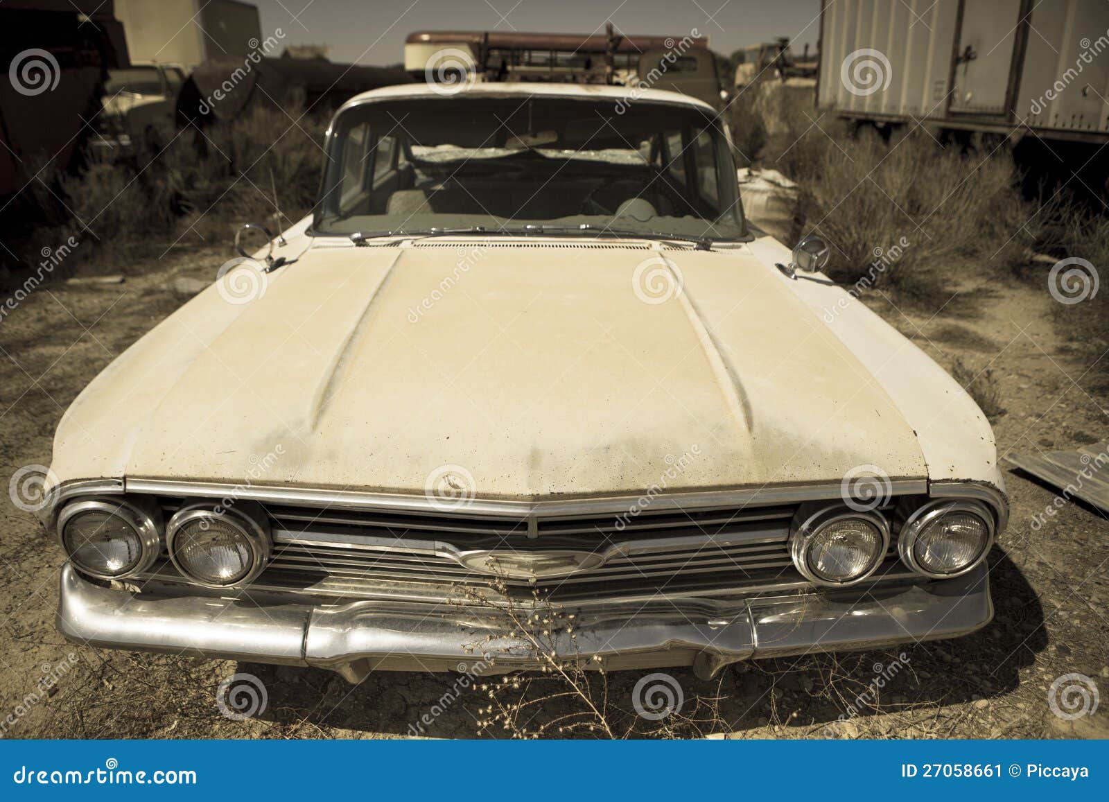Abandoned Vintage Car in the Utah State Stock Image Image of