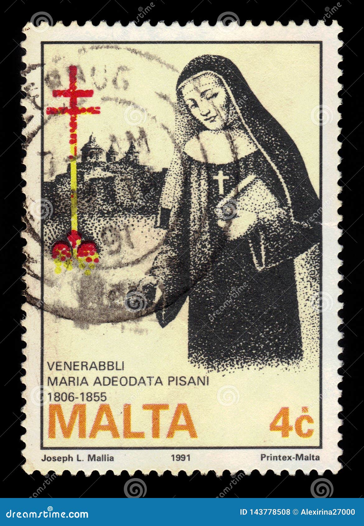 Abbess Venerable Maria Adecodata Pisani, Maltese Nun Editorial Stock ...