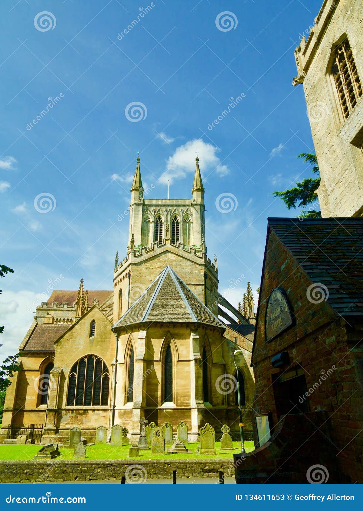 abbey and the buildings
